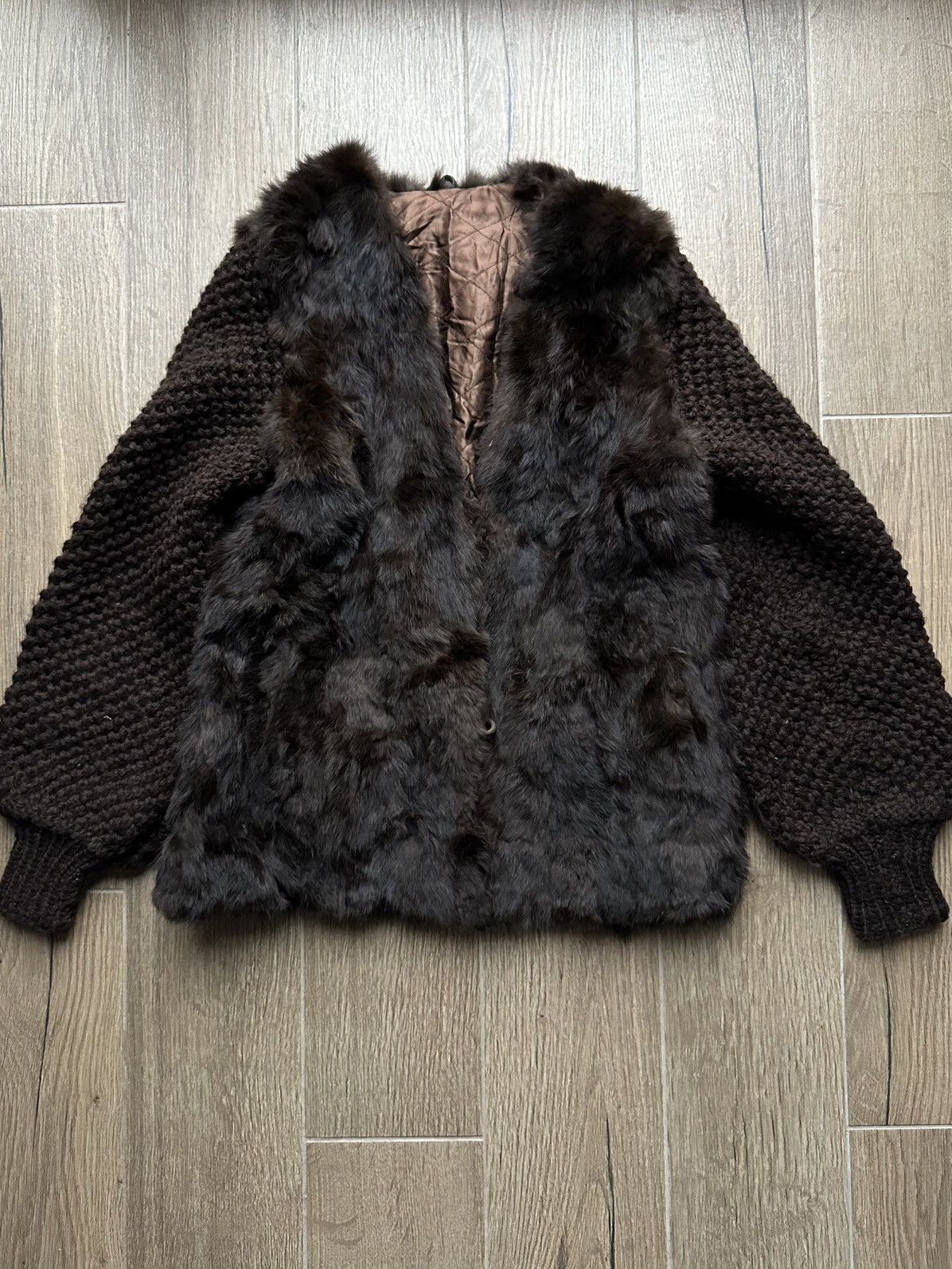 Vintage Vintage Real Genuine Mink Fur Coat Knitted Jacket Bomber Size S / US 4 / IT 40 - 4 Thumbnail