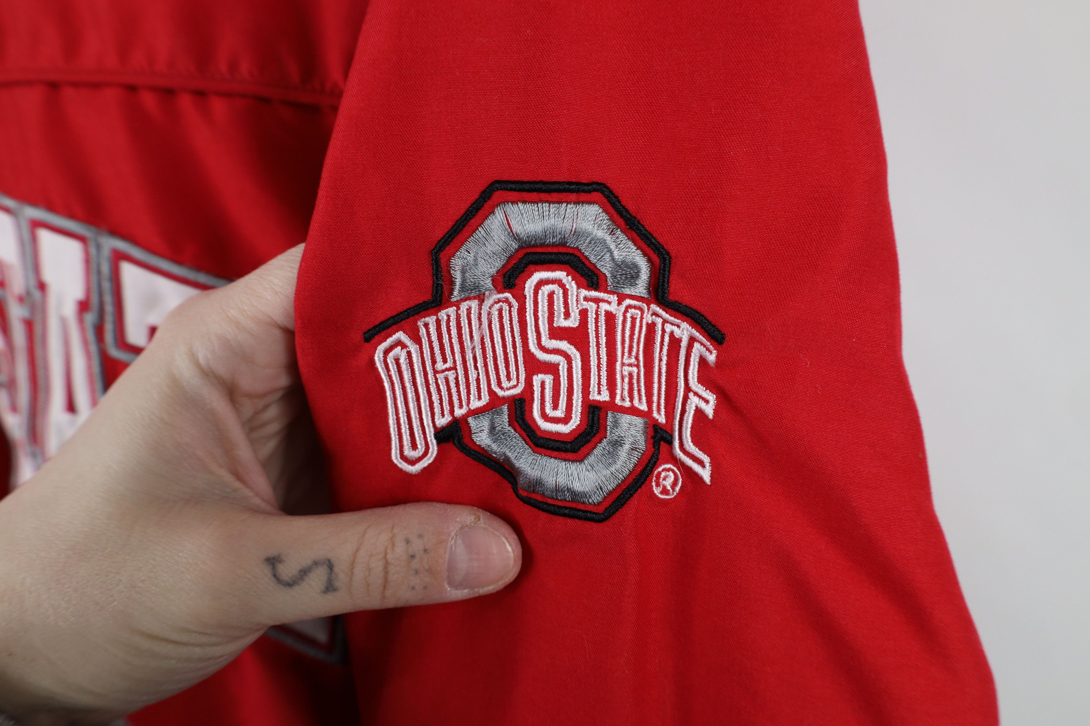 Vintage Vintage 90s Ohio State University Windbreaker Jacket Size US L / EU 52-54 / 3 - 4 Thumbnail