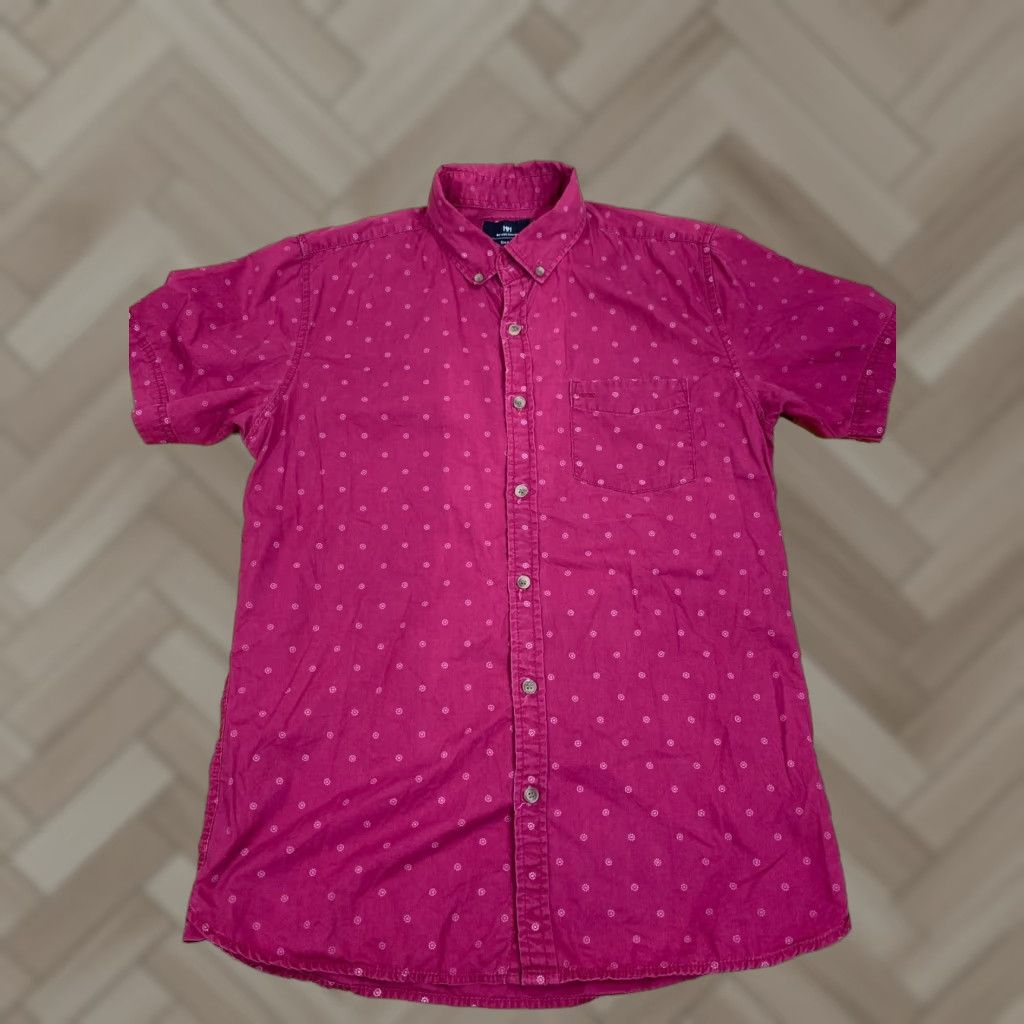 Cotton On Cotton On 1991 Button-Down Shirt Mens Short Sleeve Pocket Red Size S Size US S / EU 44-46 / 1 - 1 Thumbnail