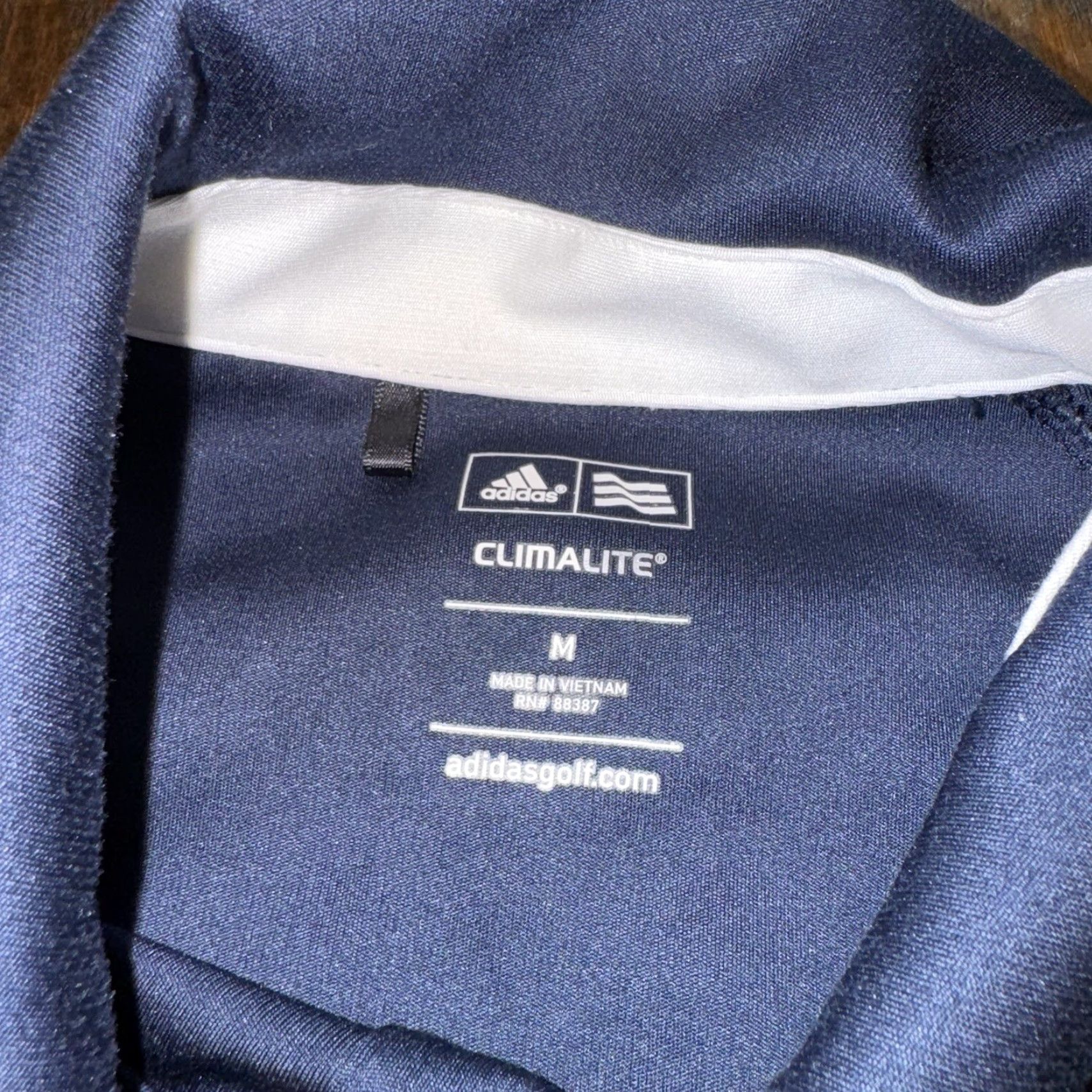 Adidas adidas Golf Polo Shirt Mens Oakmont Medium Blue Squirrel Logo Long Sleeve Solid Size US M / EU 48-50 / 2 - 4 Thumbnail