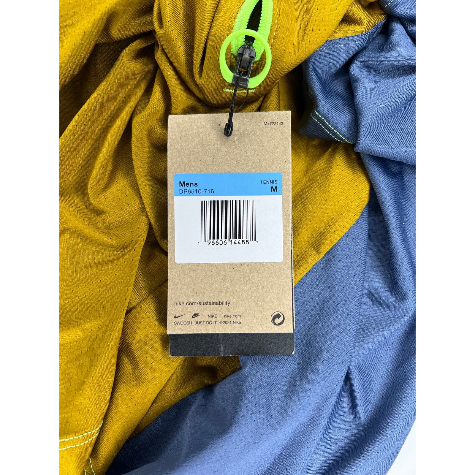 Nike Nike Court Advantage Quarter Zip Tennis Shirt Gold Size US M / EU 48-50 / 2 - 4 Thumbnail