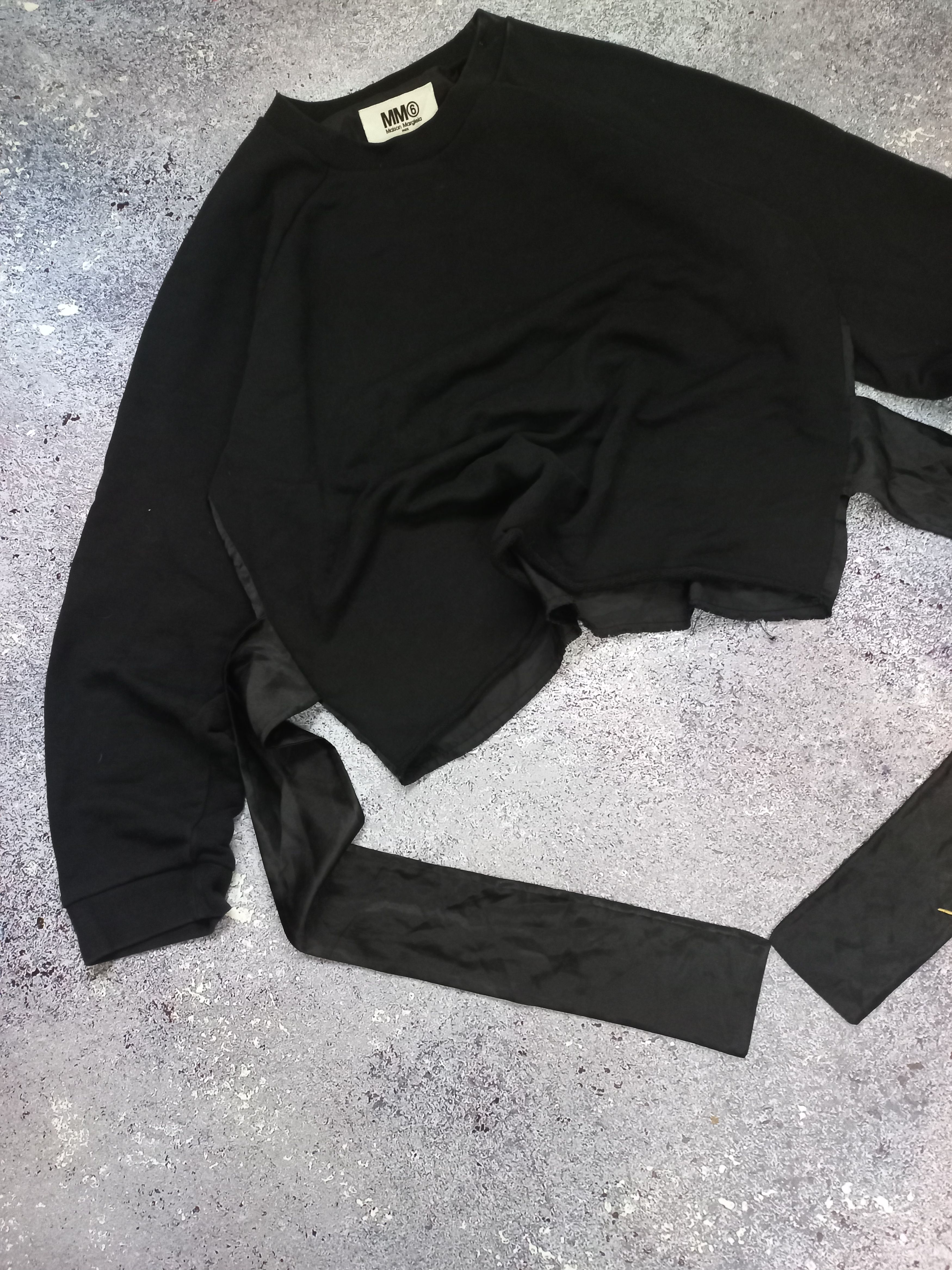 MM6 Maison Margiela MM6 Black Bow Back Sweatshirt Size L / US 10 / IT 46 - 2 Thumbnail