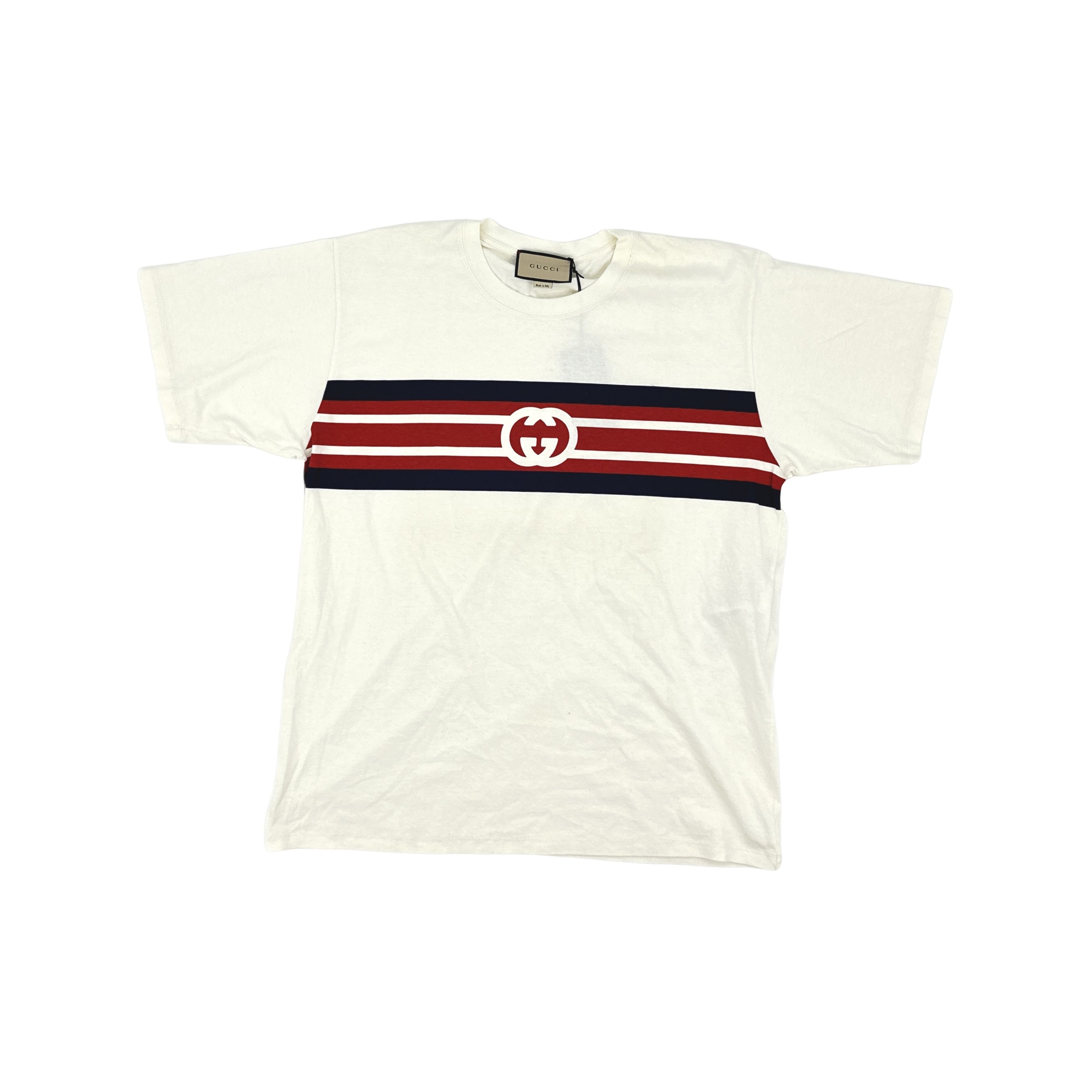 Gucci Gucci Interlocking G Striped T-Shirt XL Size US XL / EU 56 / 4 - 1 Thumbnail