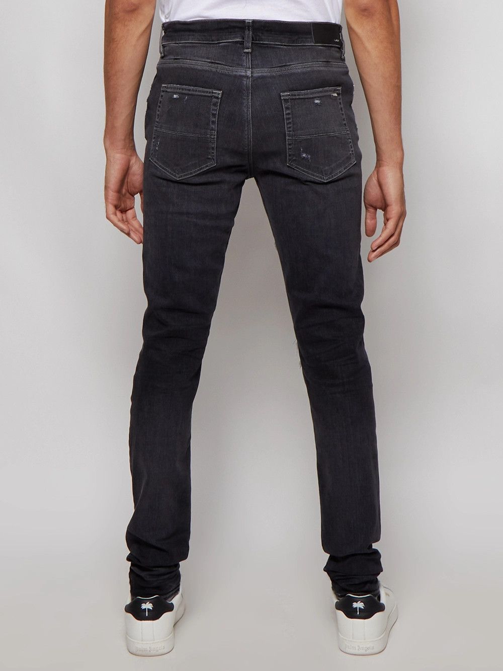 Amiri o1gr1nt1124 Bandana Thrasher Jeans in Grey Size US 33 - 5 Thumbnail