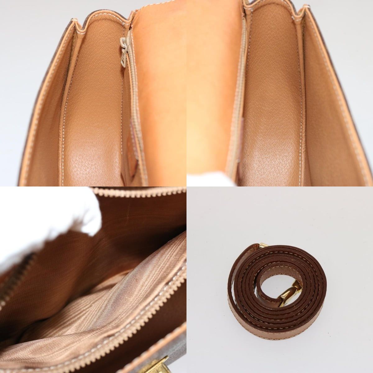 Celine CELINE Macadam Canvas Hand Bag Pvc Brown Size ONE SIZE - 12 Thumbnail