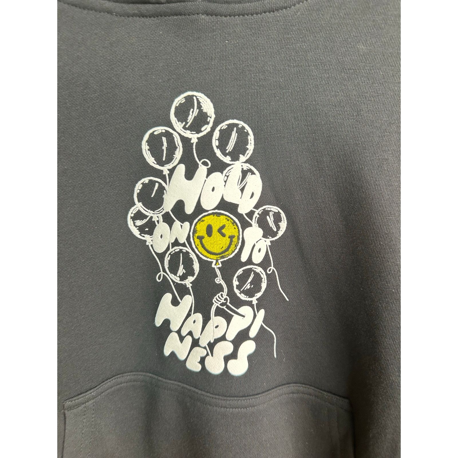 Fabletics Fabletics x S.W. Smiley Cotton Black Hoodie - Size M - New Size US M / EU 48-50 / 2 - 2 Thumbnail