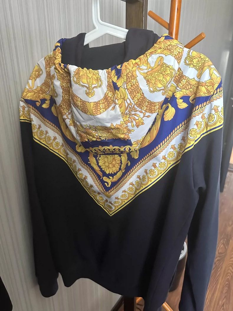 Versace Versace Gold zip-up hooded sweatshirt Size US M / EU 48-50 / 2 - 2 Thumbnail