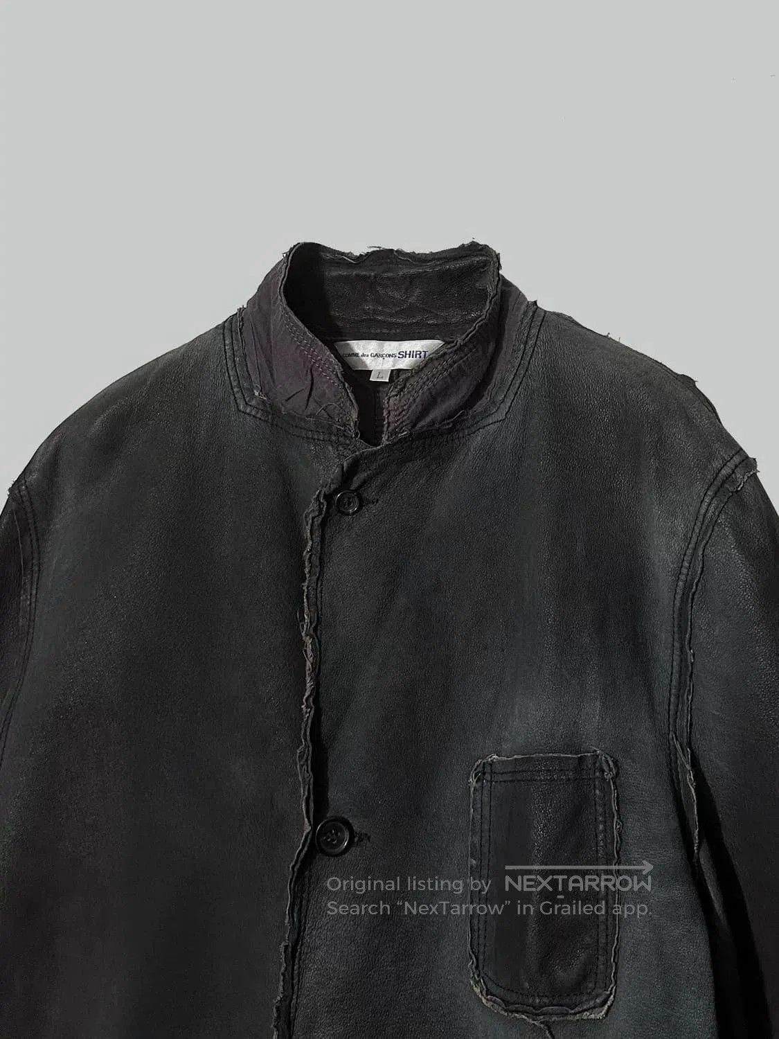 Comme des Garcons Comme des Garcons Vintage Leather Jacket. Size US M / EU 48-50 / 2 - 2 Thumbnail