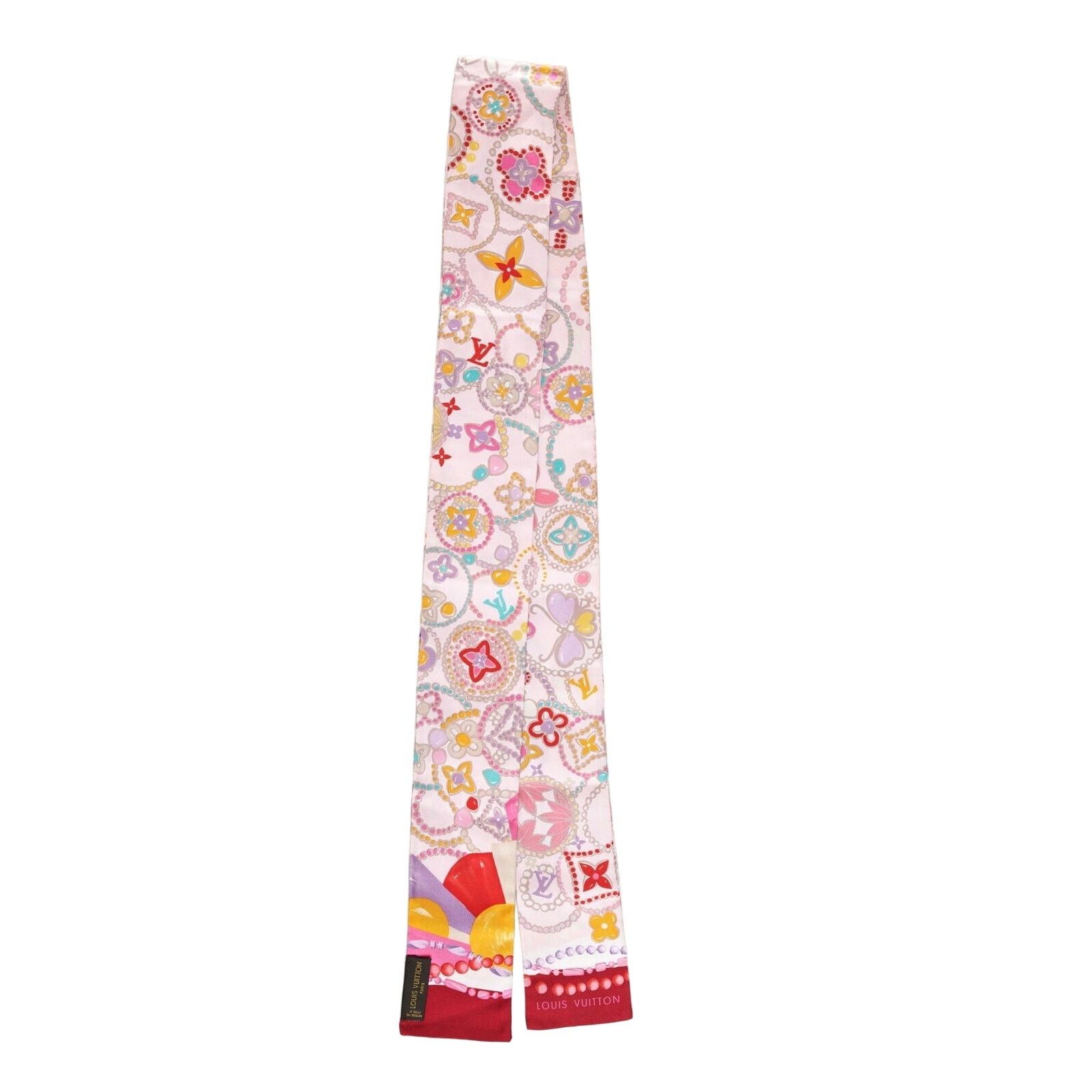 Louis Vuitton Louis Vuitton Silk Scarf Multicolor Rectangle LV Logo Size ONE SIZE - 1 Thumbnail
