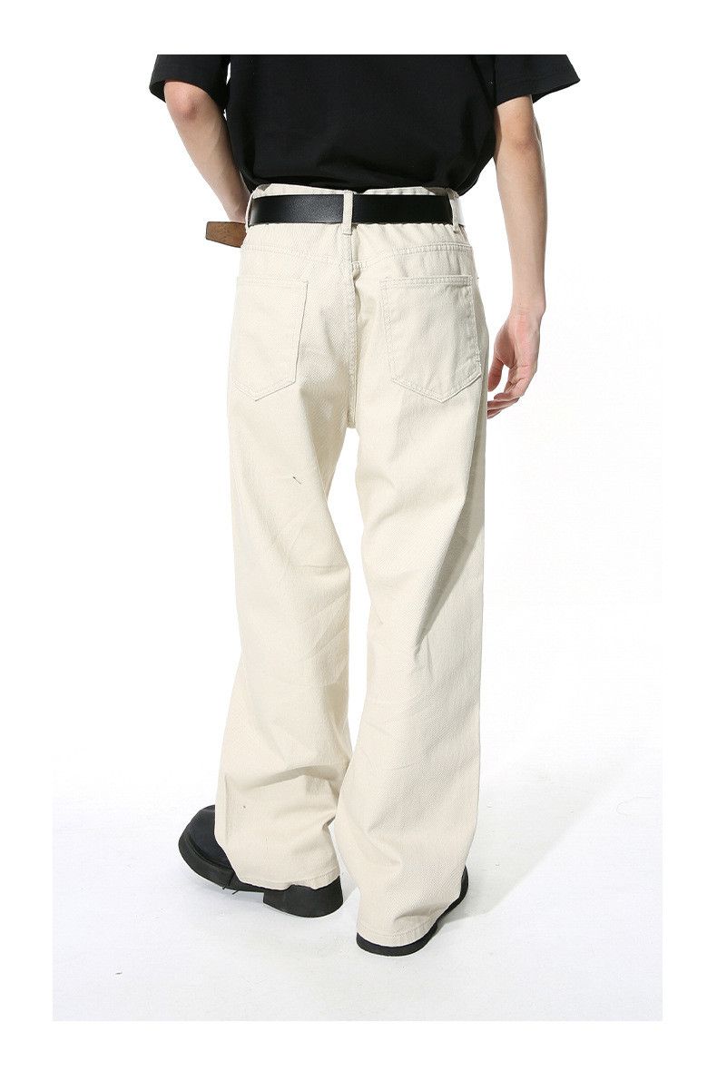 Japanese Brand × Jean Japanese solid color simple straight loose basic jeans Size US 32 / EU 48 - 4 Thumbnail