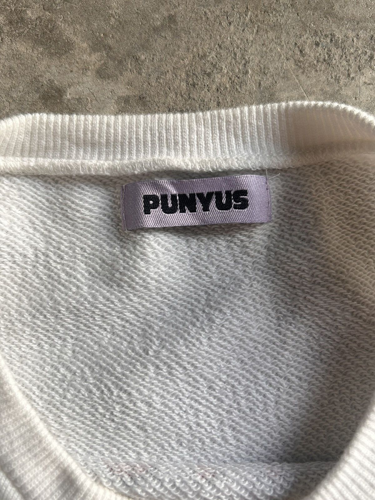 Japanese Brand Punyus Sweatshirt White Fronthit Size US L / EU 52-54 / 3 - 5 Thumbnail