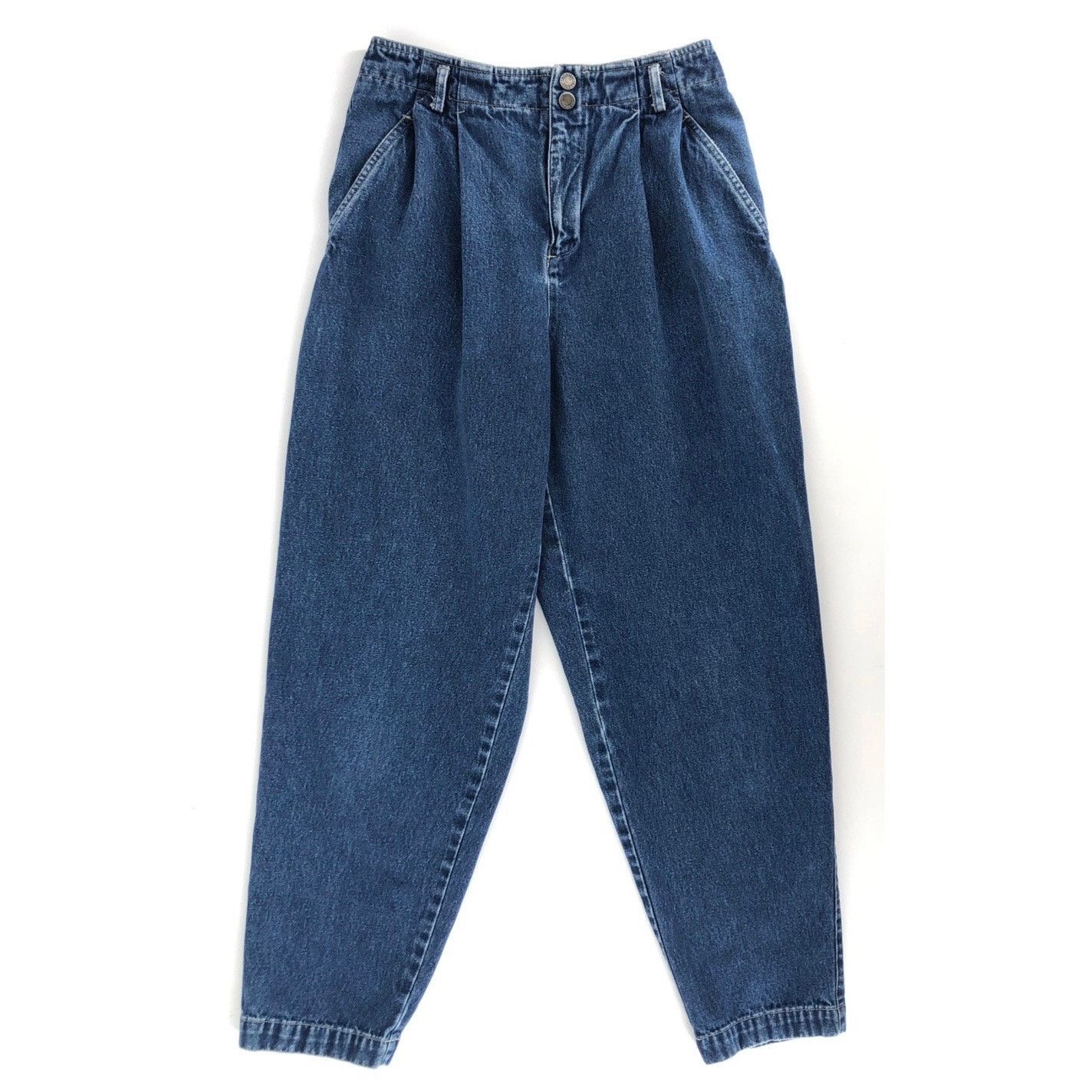 Vintage 90s Liz Claiborne pleated trouser jeans 1990s vintage Size 28" / US 6 / IT 42 - 1 Thumbnail