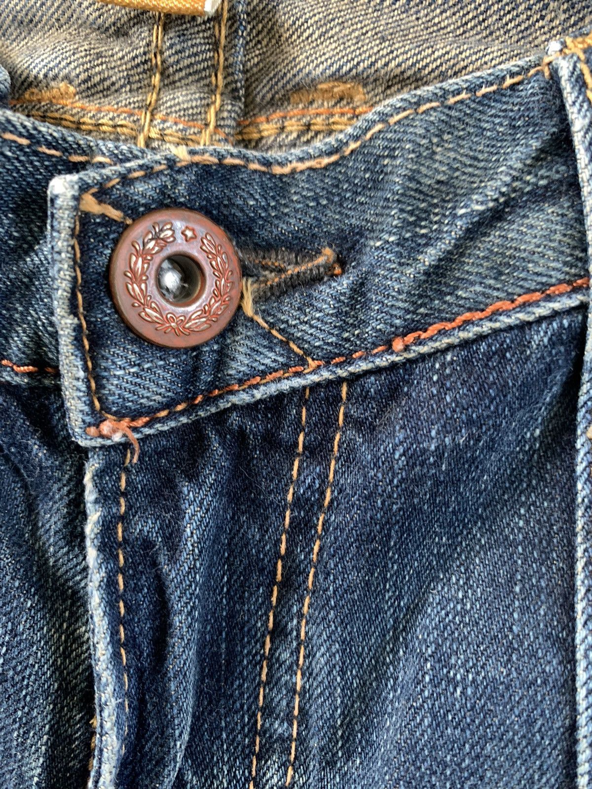 Tornado Mart Super Flare Jeans Mud Rusty Japan Brappers Bush Pant Jeans Size 31" - 7 Thumbnail