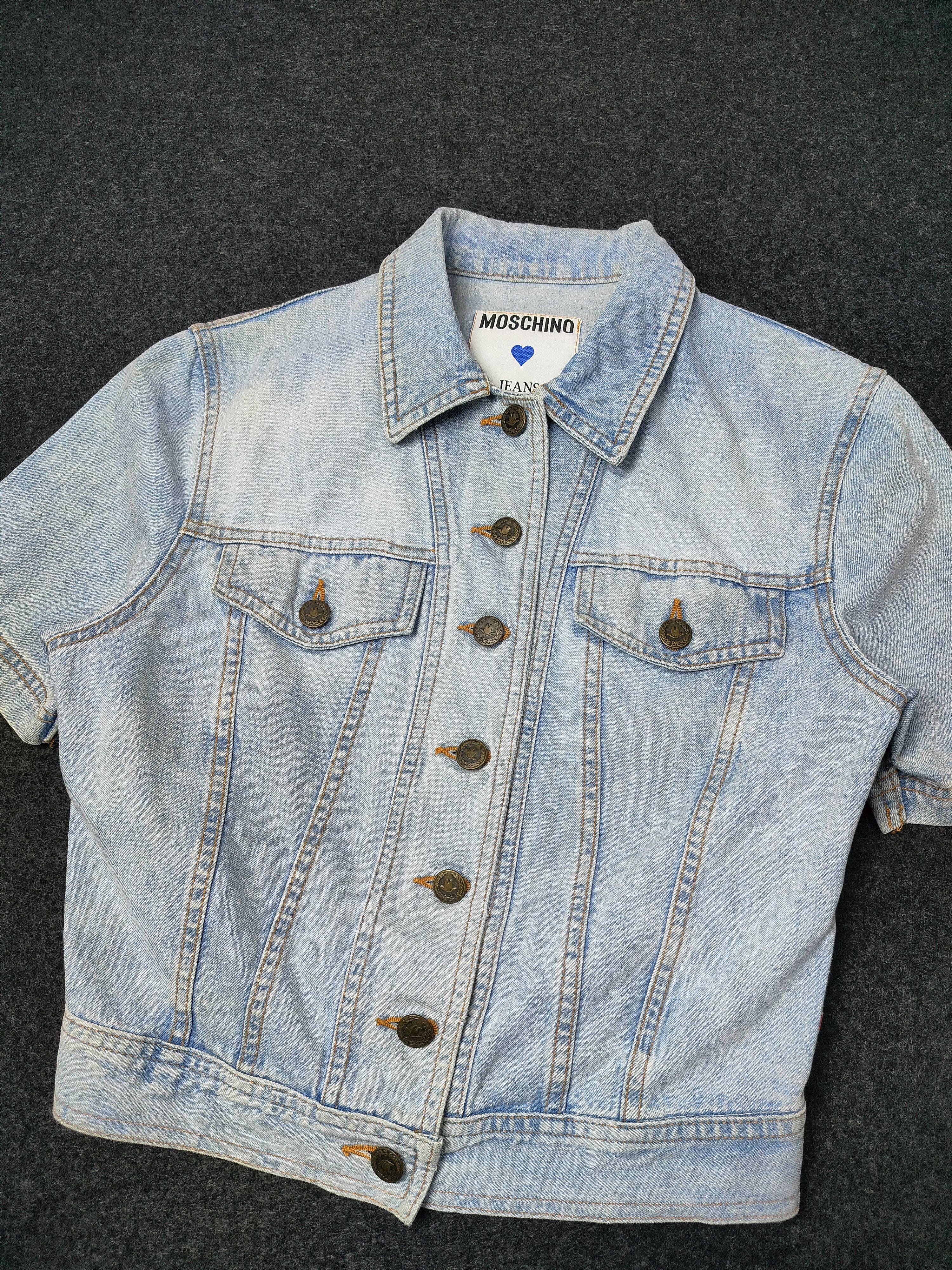 Moschino Vintage Moschino Jeans 1990's Denim Jacket Size S / US 4 / IT 40 - 4 Thumbnail