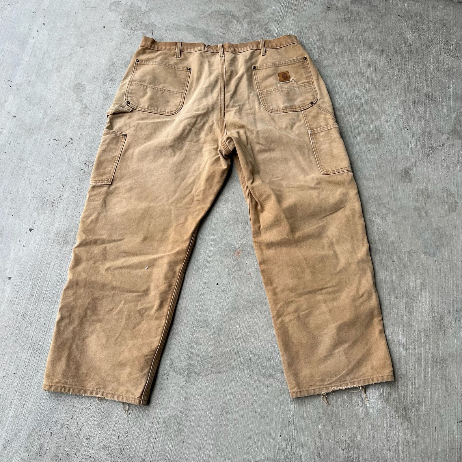 Carhartt × Vintage Carhartt faded brown double knee work wear carpenter pants Size US 37 - 4 Thumbnail