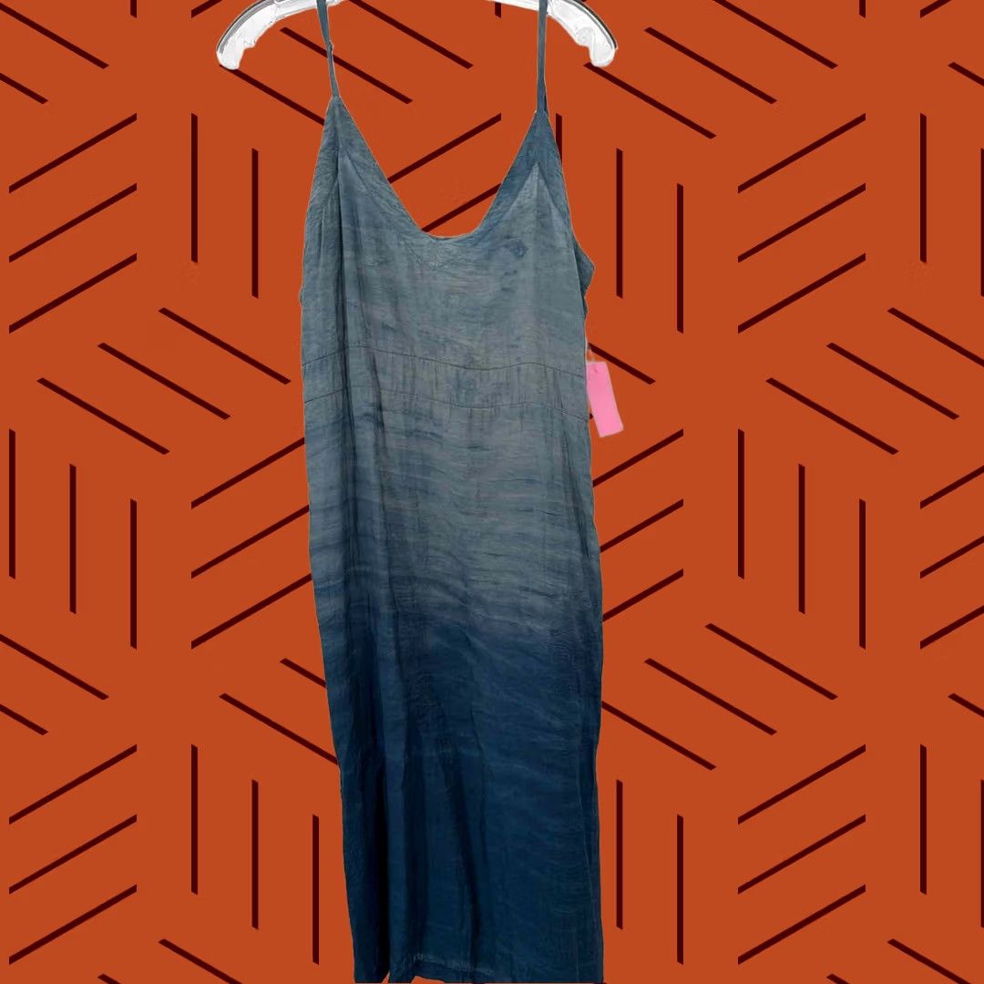Vintage Lacausa Blue Midi Sleeveless Dress Medium Size M / US 6-8 / IT 42-44 - 1 Thumbnail