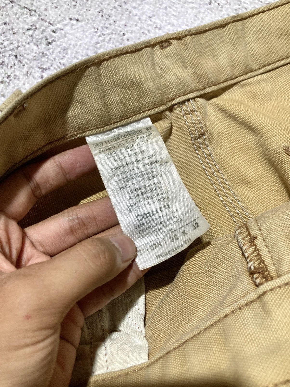 Carhartt 1990s Vintage Carhartt B11 BRN Carpenter Duck Pants Workwear Size US 32 / EU 48 - 17 Thumbnail