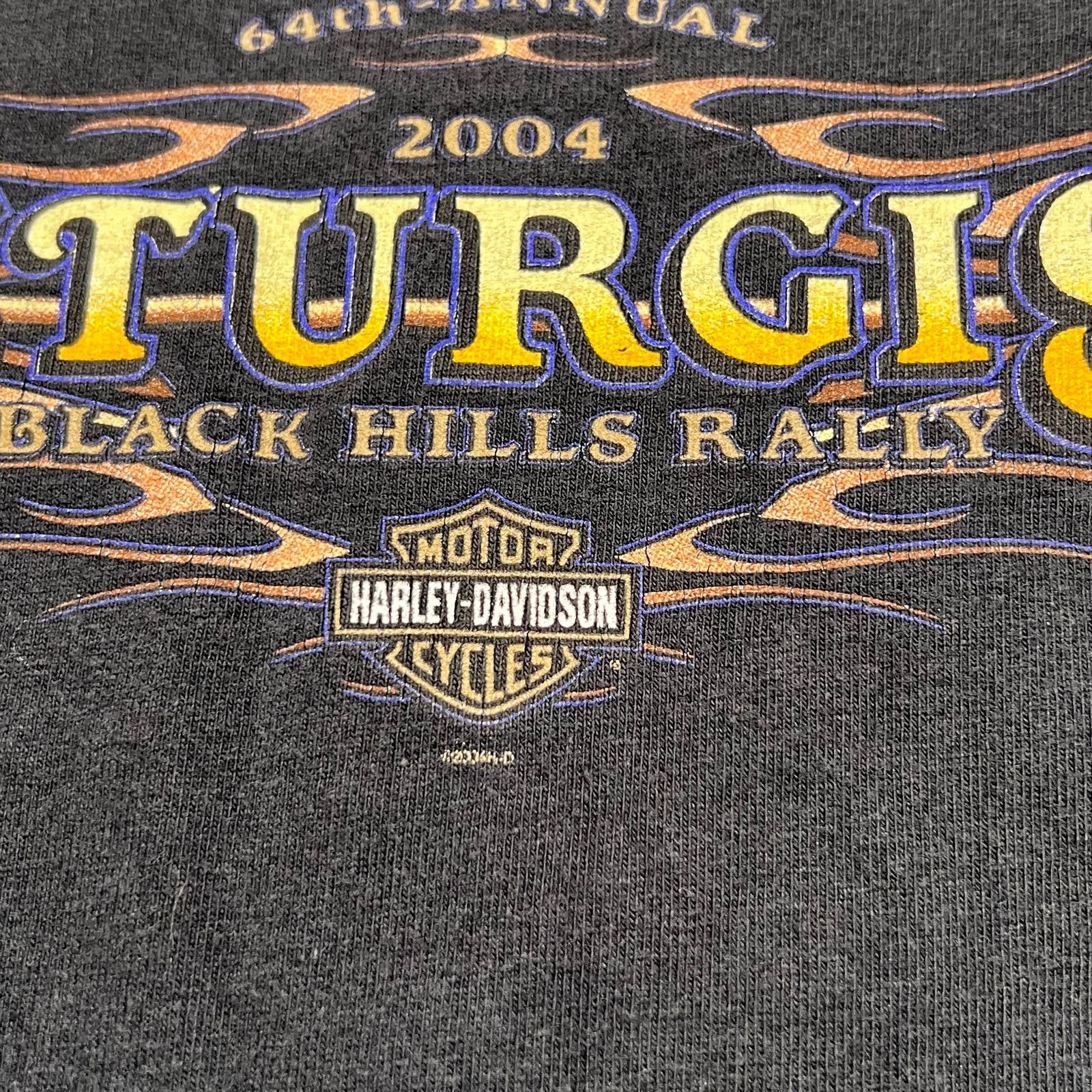 Harley Davidson Vintage 2004 Sturgis Black Hills Rally sleeveless t-Sz M Size US M / EU 48-50 / 2 - 8 Thumbnail