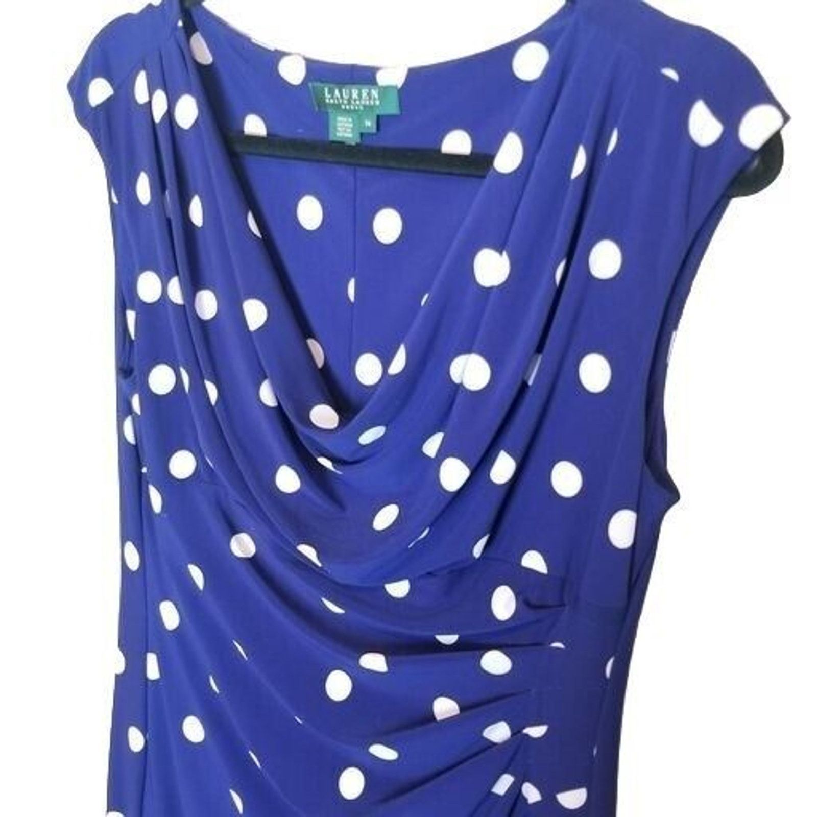 Lauren Ralph Lauren Lauren Ralph Lauren Womens Polka Dot Sheath Dress Size 14 Size XL / US 12-14 / IT 48-50 - 2 Thumbnail