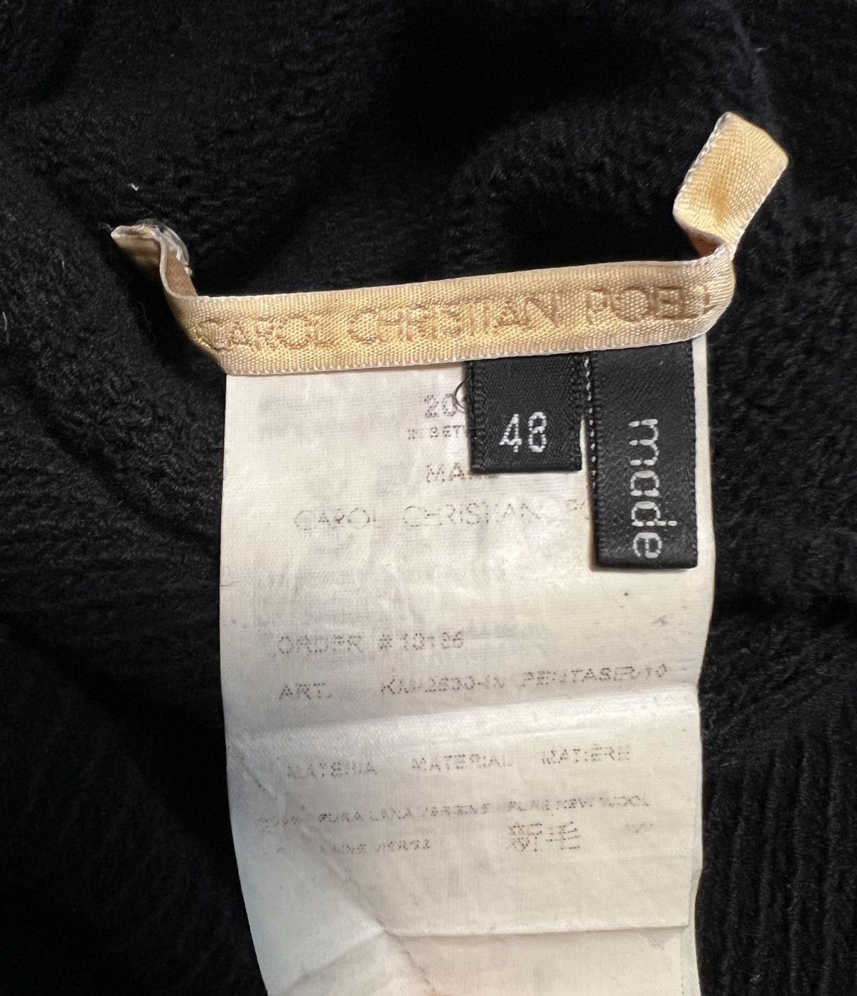 Carol Christian Poell Carol Christian Poell KM/2630-IN PENTASIR/10 Size US M / EU 48-50 / 2 - 7 Thumbnail