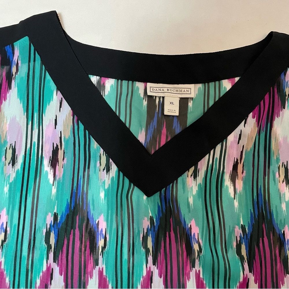 Other Dana Buchman Short Sleeve V-neck Top Size XL Size XL / US 12-14 / IT 48-50 - 5 Thumbnail