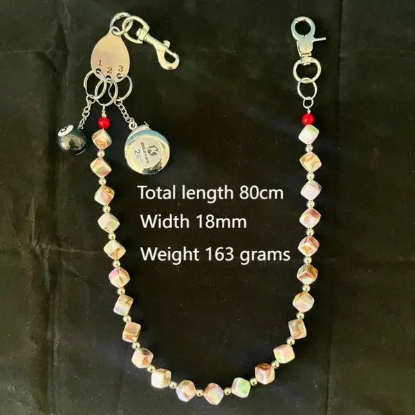 Jewelry Lucky Beaded Gemstone Wallet Chain Size ONE SIZE - 8 Thumbnail