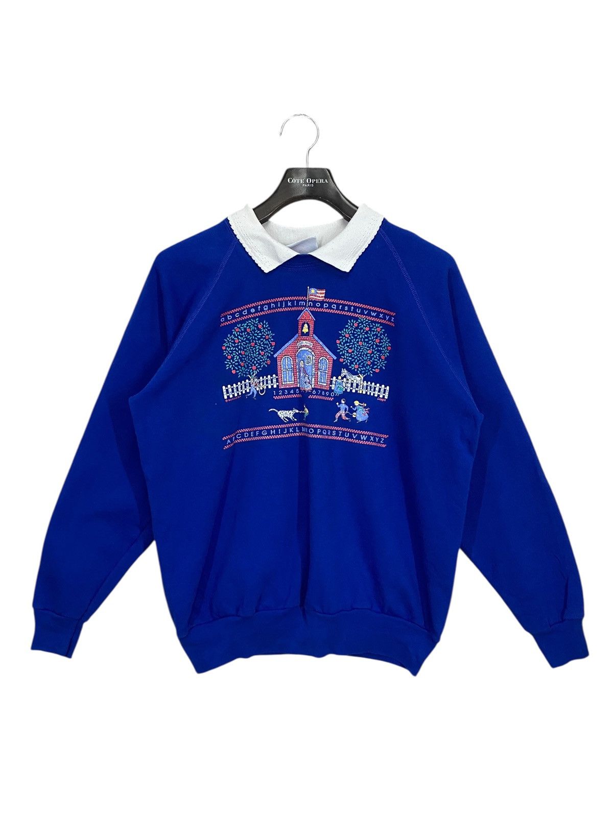 Vintage Vintage 90s morning sun sweatshirt crewneck pullover size L Size US L / EU 52-54 / 3 - 1 Thumbnail