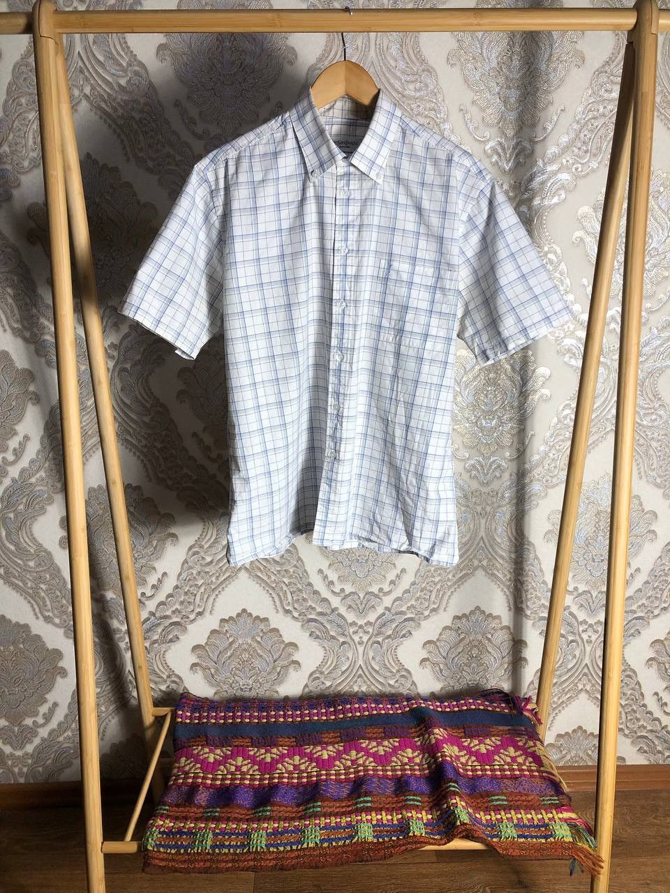 Saint Laurent Paris VINTAGE YVES SAINT LAURENT CLASSIC DESIGNER SHIRT LUXURY 90s Size US L / EU 52-54 / 3 - 2 Thumbnail
