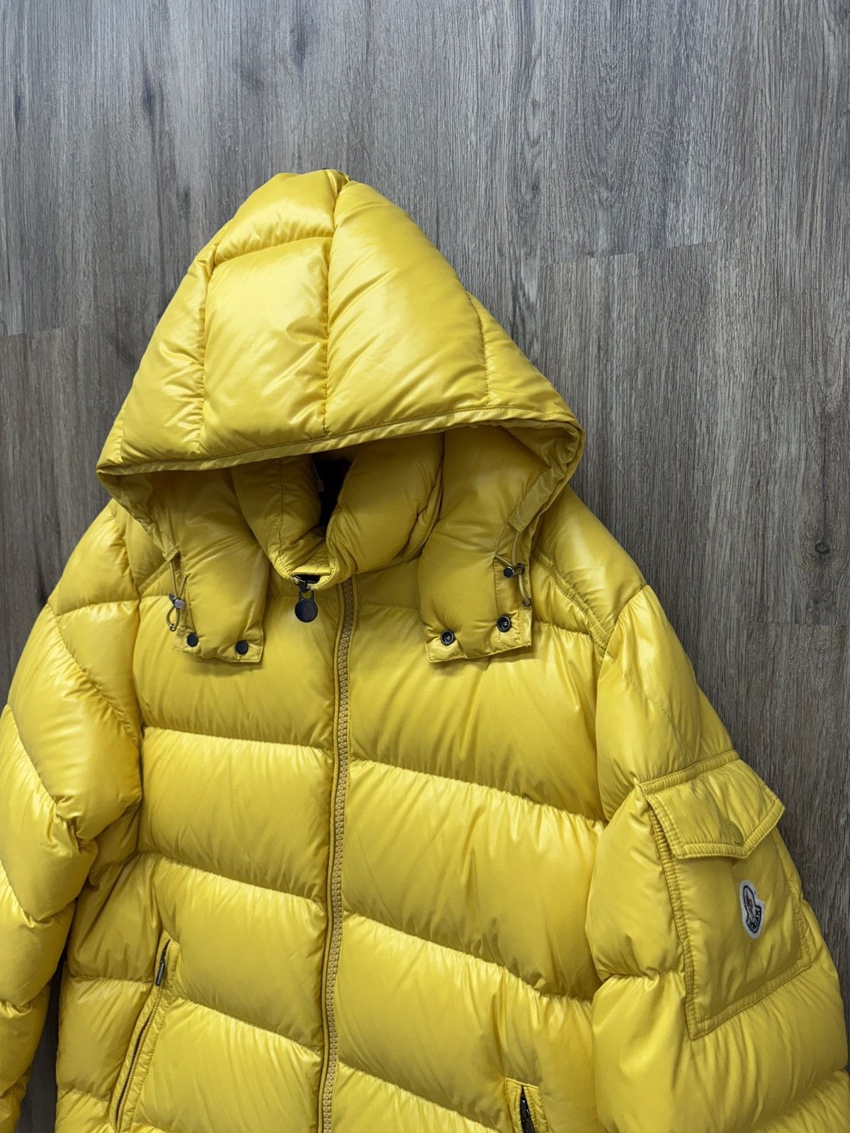Moncler Moncler Yellow Maya Puffer Jacket Size US XL / EU 56 / 4 - 2 Thumbnail
