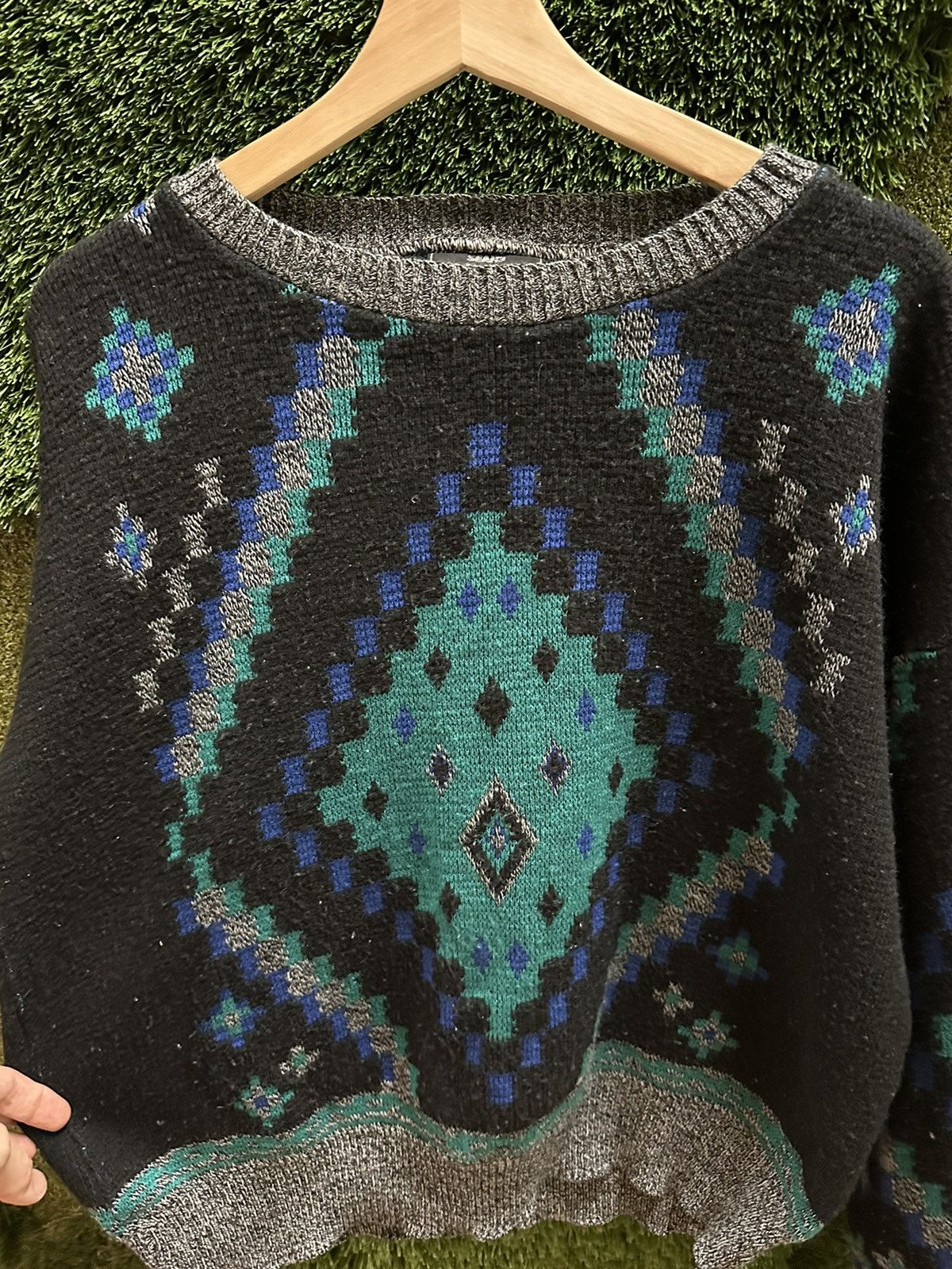 Sears × Vintage Vintage Sears Abstract Sweater Large Size US L / EU 52-54 / 3 - 4 Thumbnail