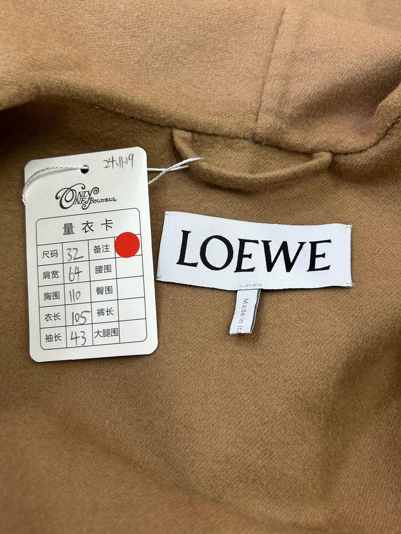 Loewe LOEWE Camel-colored wool overcoat with hood Size 4XL / US 24-26 - 4 Thumbnail