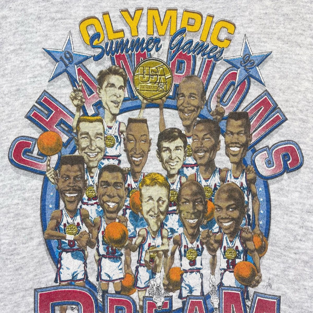 NBA × USA Olympics × Vintage 1992 USA Basketball Dream Team Sweatshirts Size US M / EU 48-50 / 2 - 9 Thumbnail