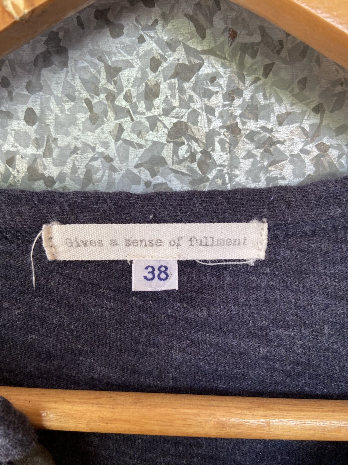 Japanese Brand 🔥 Gives a sense of Fullment tees sheep leather open collar Size US M / EU 48-50 / 2 - 3 Thumbnail