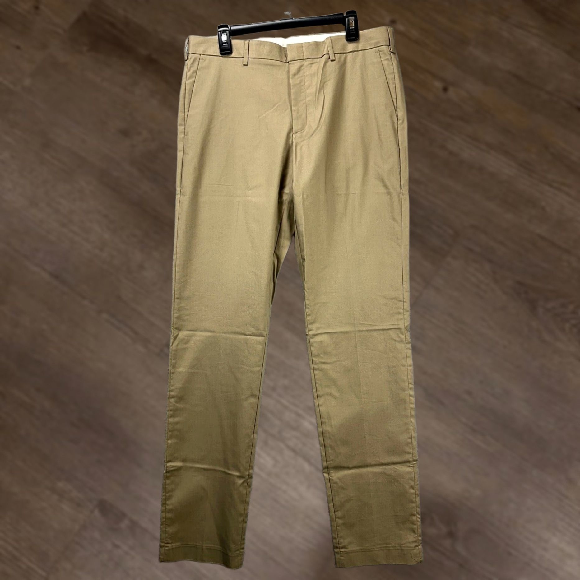 Vintage J.Crew Ludlow Chino Pants Mens 34X36 Flat Front Slim Beige Tan 3XDry Casual Preppy Size US 34 / EU 50 - 1 Thumbnail