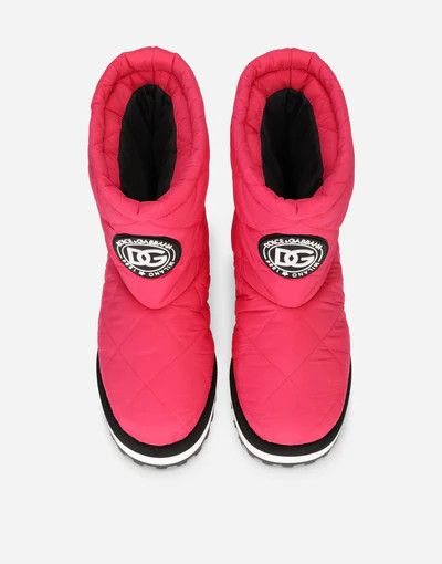 Dolce & Gabbana o1y0825 Padded Ankle Boots in Fuchsia Size US 7.5 / IT 37.5 - 3 Thumbnail