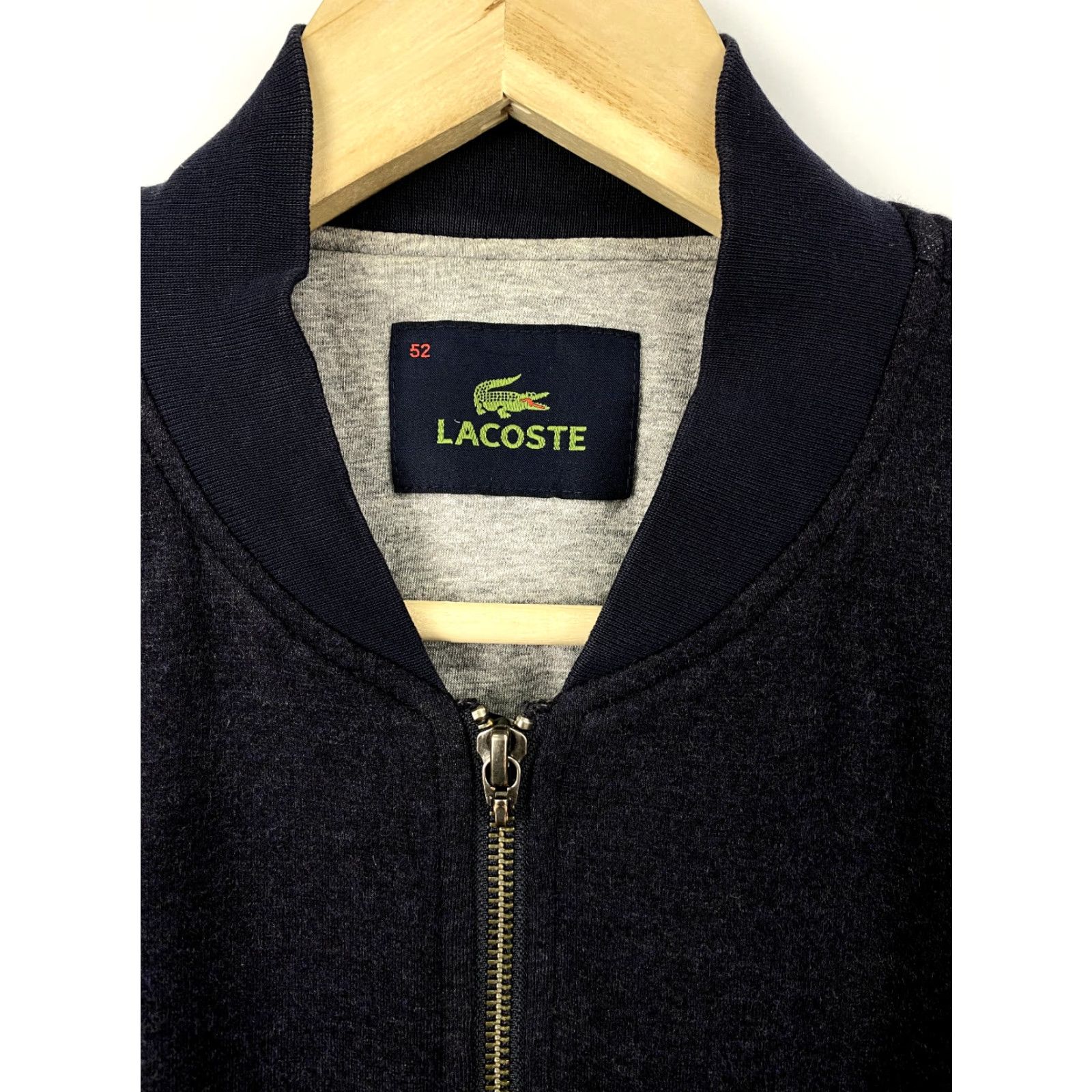 Lacoste VINTAGE Lacoste Bomber Jacket Mens M Dark Blue 90s Zip Wool College Style Hype Y2K Size M, Dark Blue, 90s, Leather? (Note: wool) Size US M / EU 48-50 / 2 - 5 Thumbnail