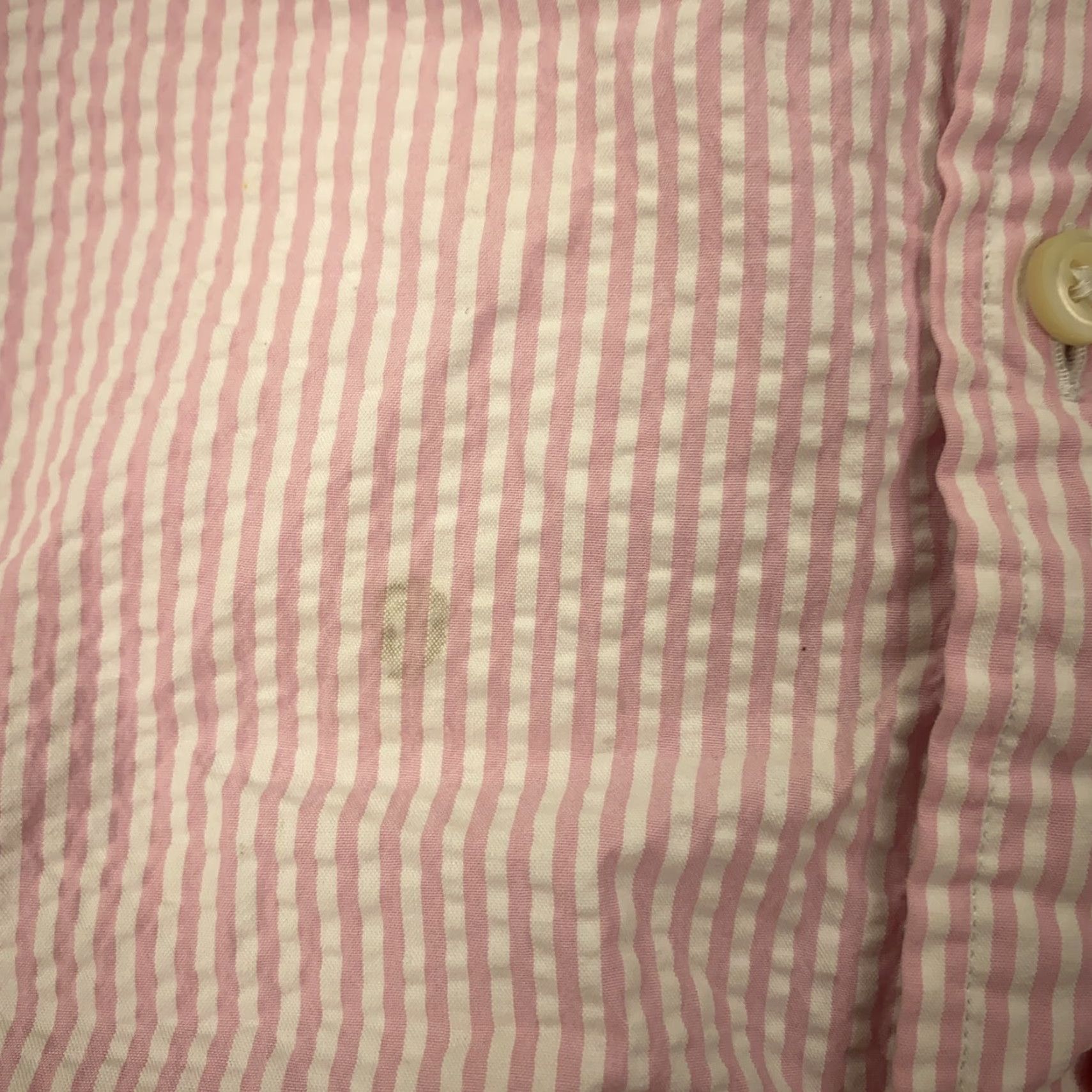 Ralph Lauren VINTAGE Ralph Lauren Polo Shirt Men XL Short Sleeve Striped Cotton Casual Golf White Pink Size US XL / EU 56 / 4 - 4 Thumbnail