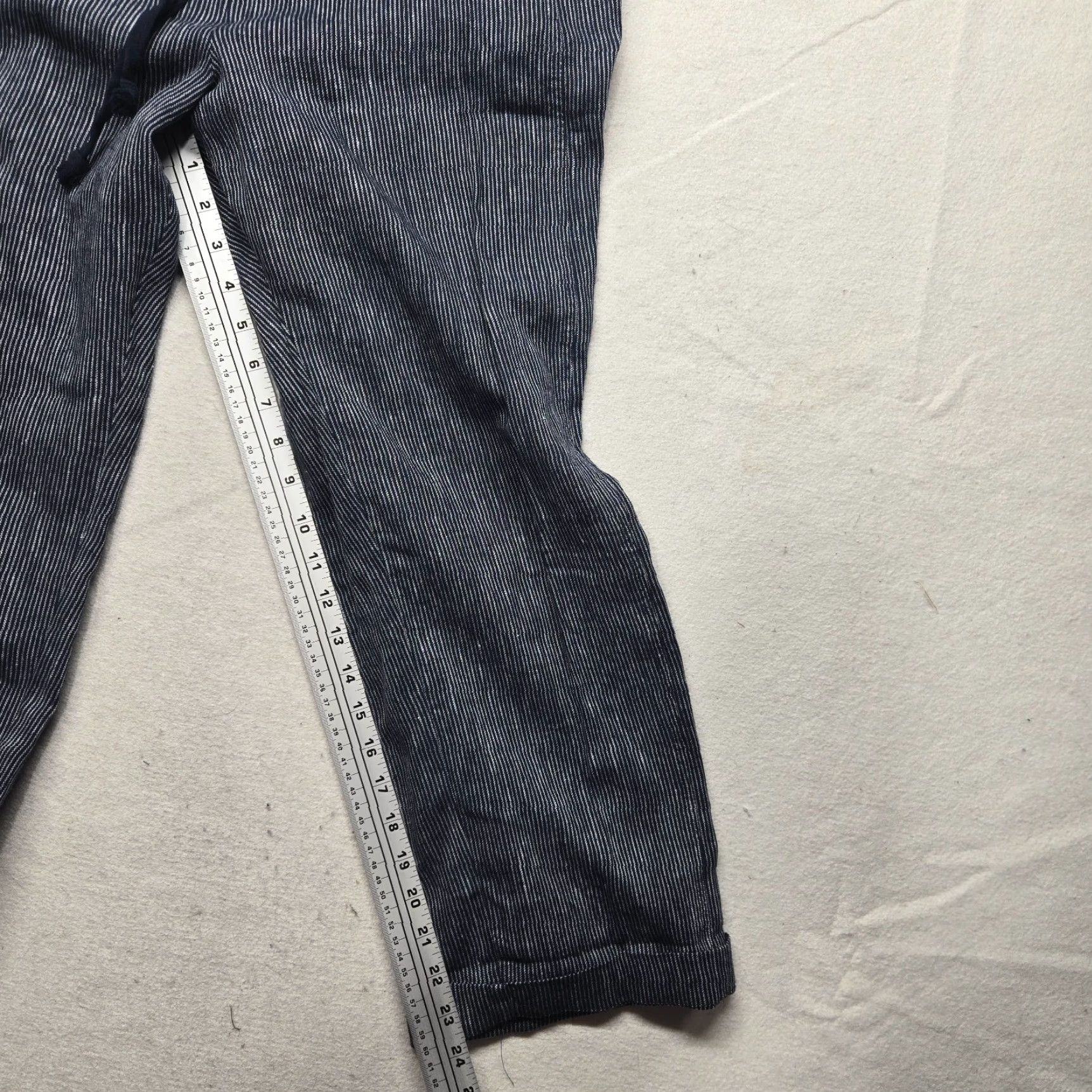 Coldwater Creek Coldwater Creek Pants Cropped Wide-Leg Black Women Adult PL Petite Linen Blend Pockets 90s Bohemian Size 36" / US 14 / IT 50 - 6 Thumbnail