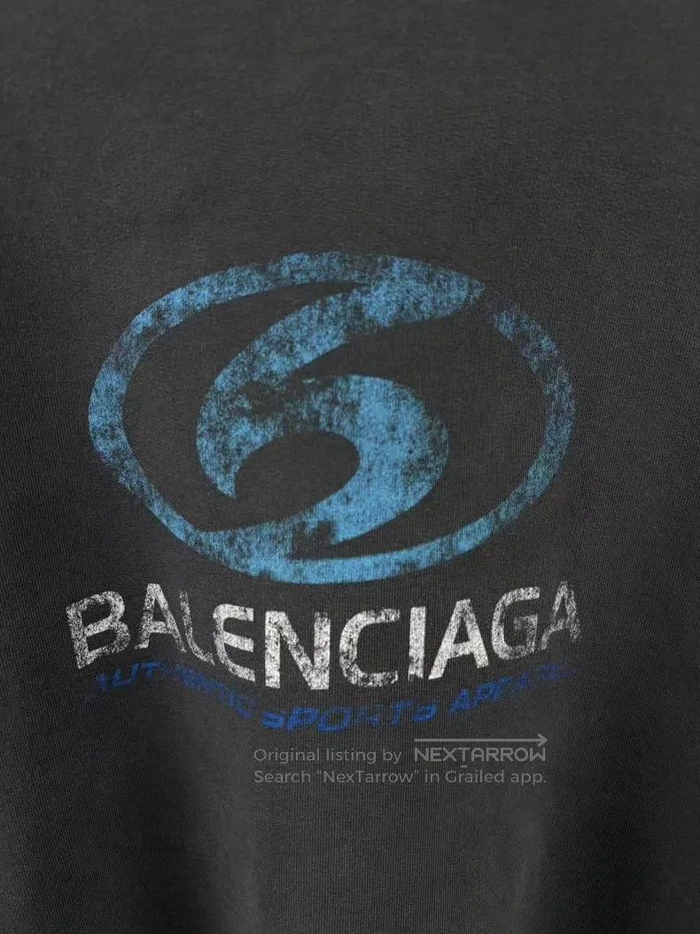 Balenciaga Balenciaga Waves distressed letter logo sweater size M Size US M / EU 48-50 / 2 - 4 Thumbnail
