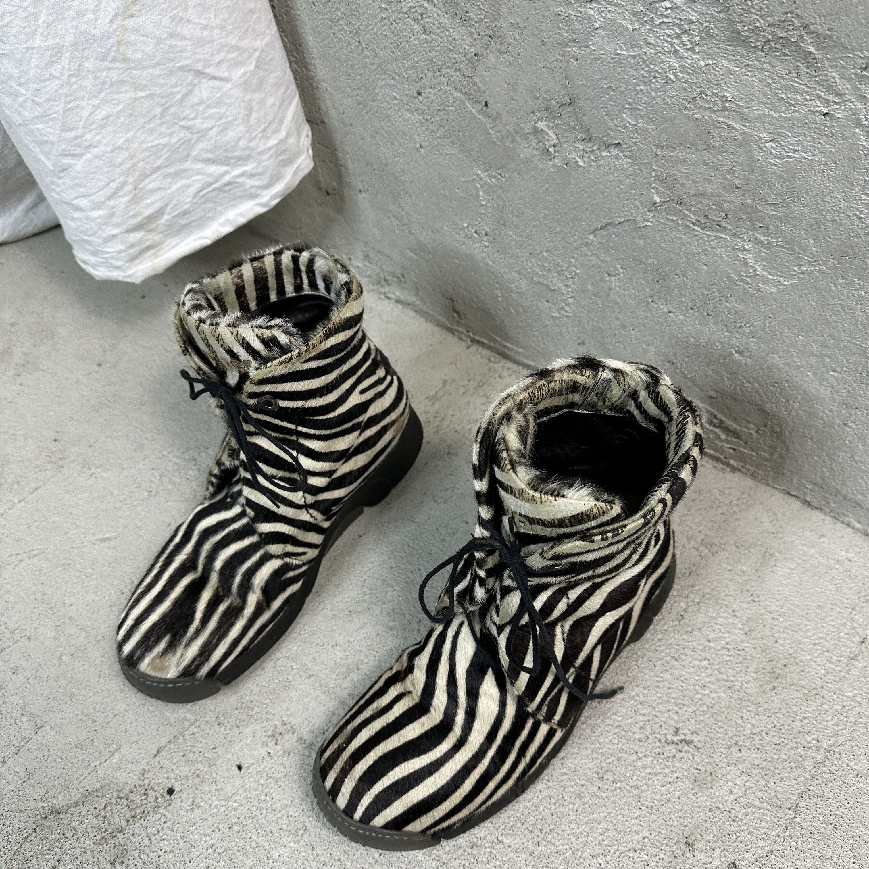 Vintage Vintage Shoes Bumper Horsehair Zebra Print Size US 8 / IT 38 - 5 Thumbnail