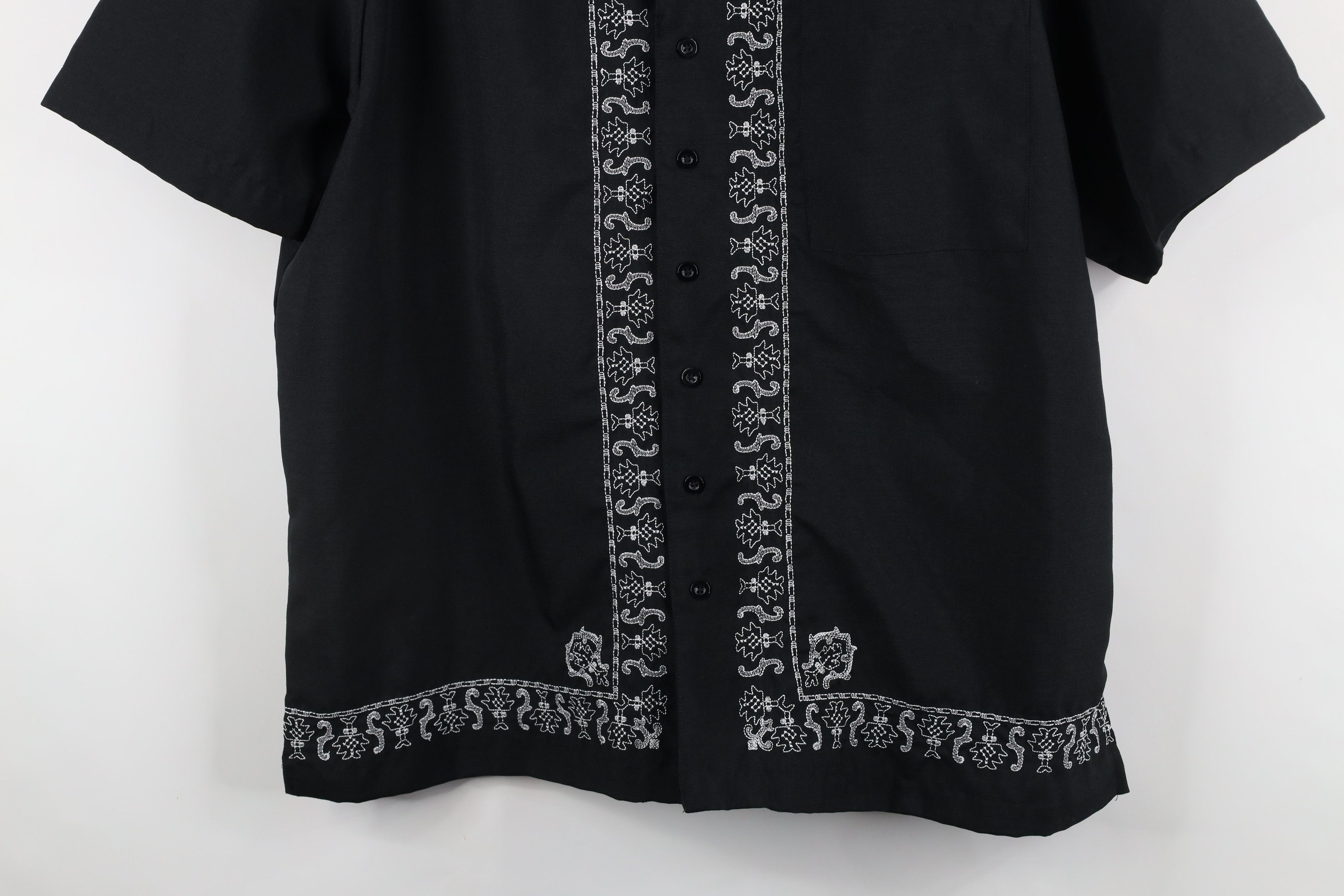 Vintage Vintage 90s Streetwear Geometric Collared Beach Button Shirt Size US XXL / EU 58 / 5 - 3 Thumbnail