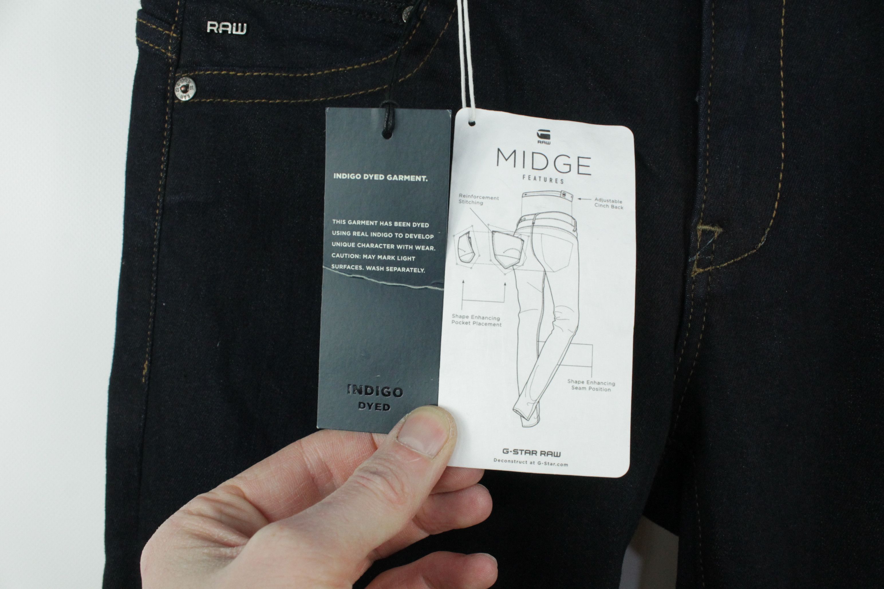 G-Star G-Star RAW Midge Saddle Straight Jeans Dark blue Size 30" / US 8 / IT 44 - 6 Thumbnail