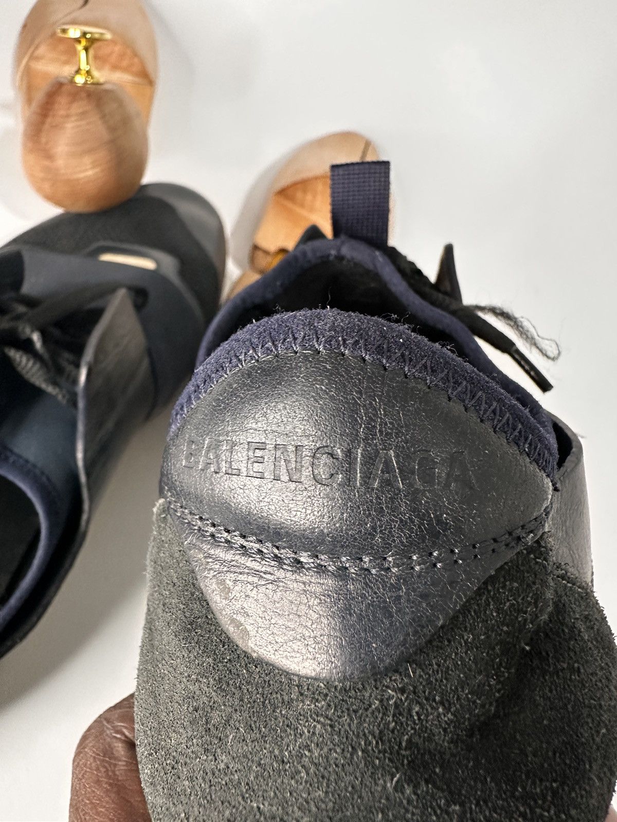 Balenciaga Balenciaga Leather and Mesh Race Runners Mens Sneakers. Size US 11 / EU 44 - 8 Thumbnail