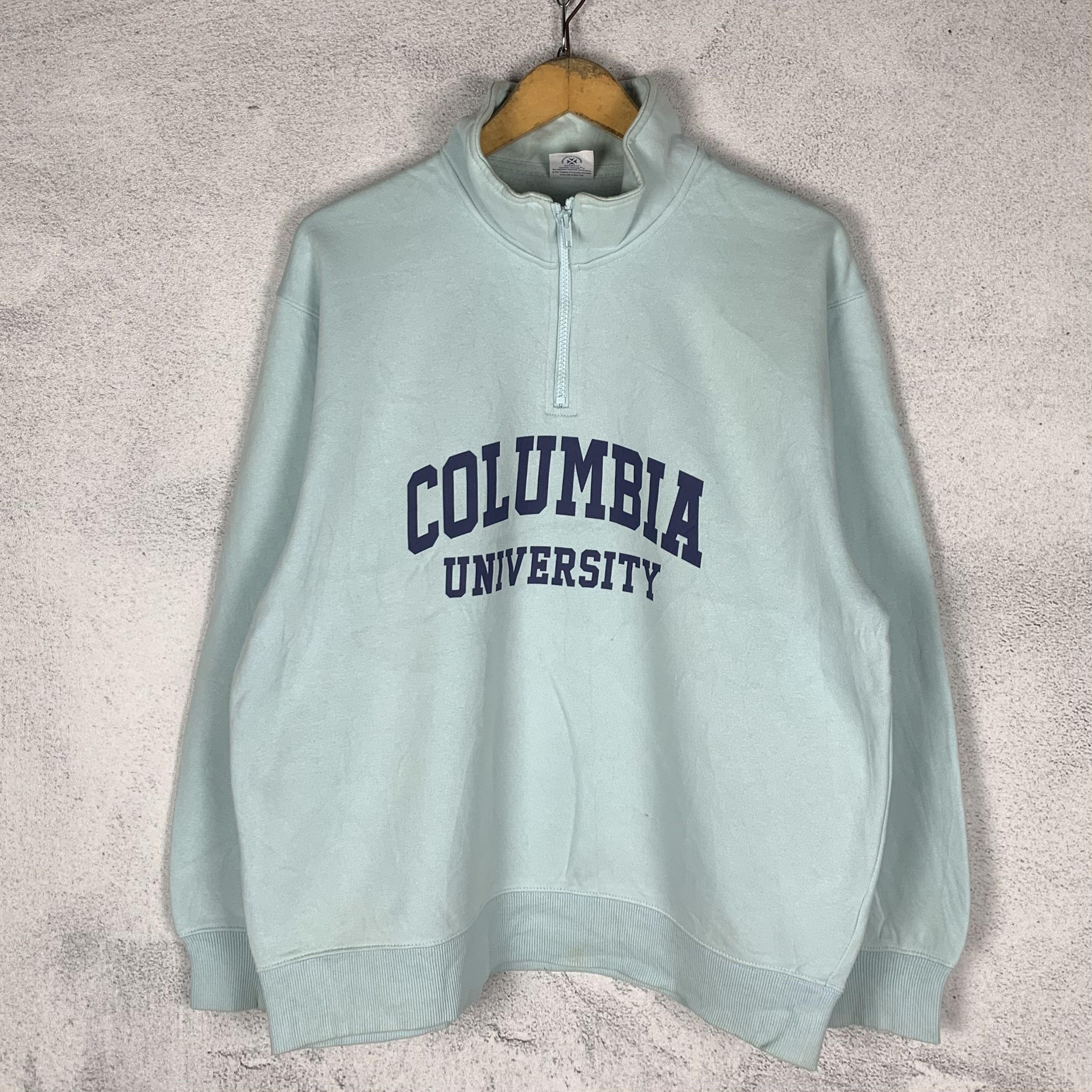Columbia University Halfzip Sweatshirt Crewneck College