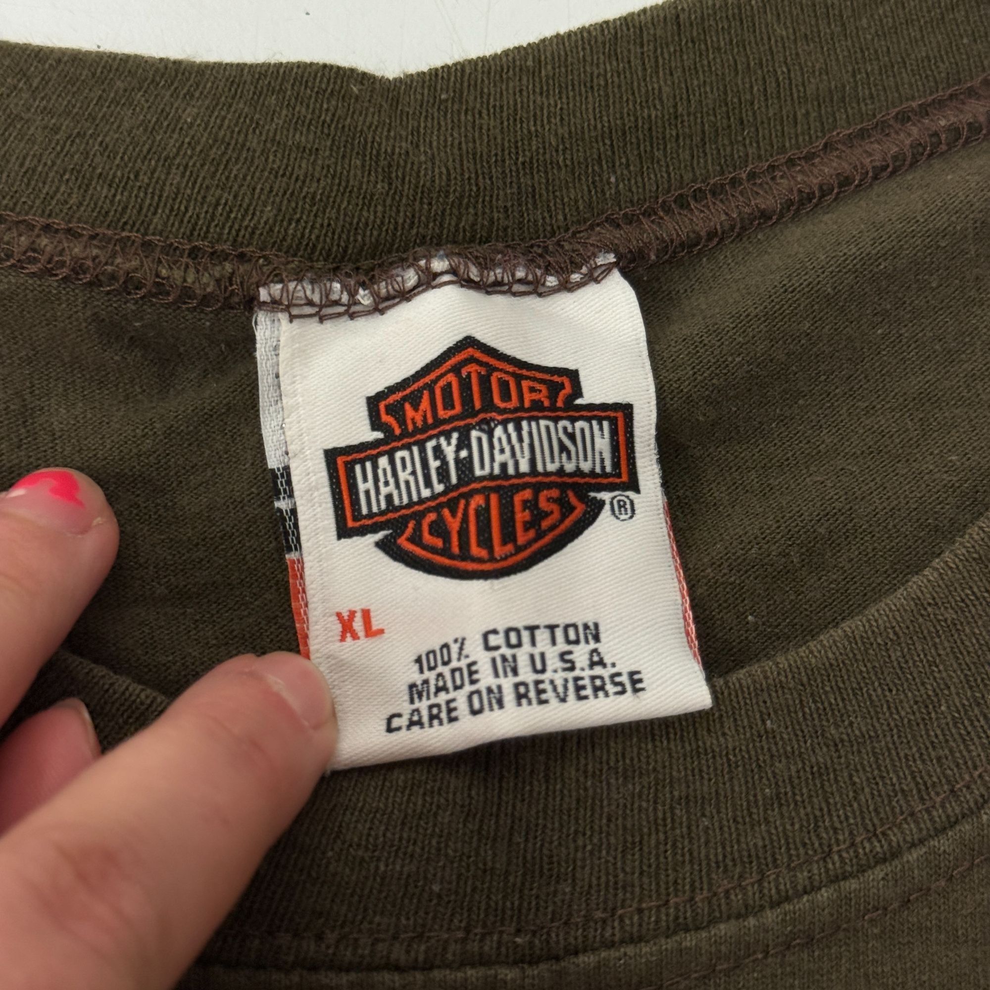 Harley Davidson BATTLEFIELD GETTYSBURG Pa LEGENDS NEVER DIE Motorcycle Biker Size US XL / EU 56 / 4 - 6 Thumbnail