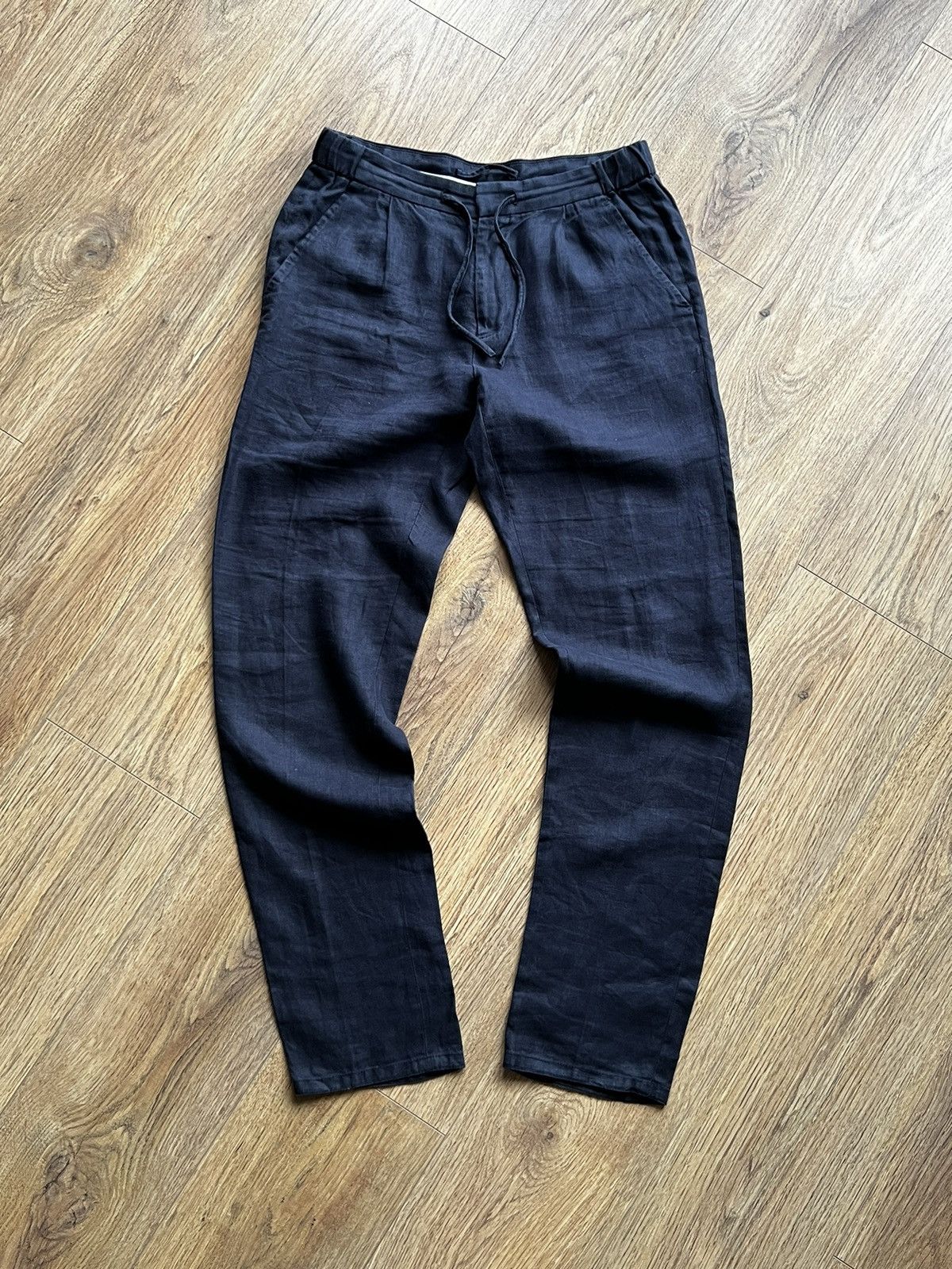Suitsupply Navy blue Suitsupply pure linen pants Size US 29 - 3 Thumbnail