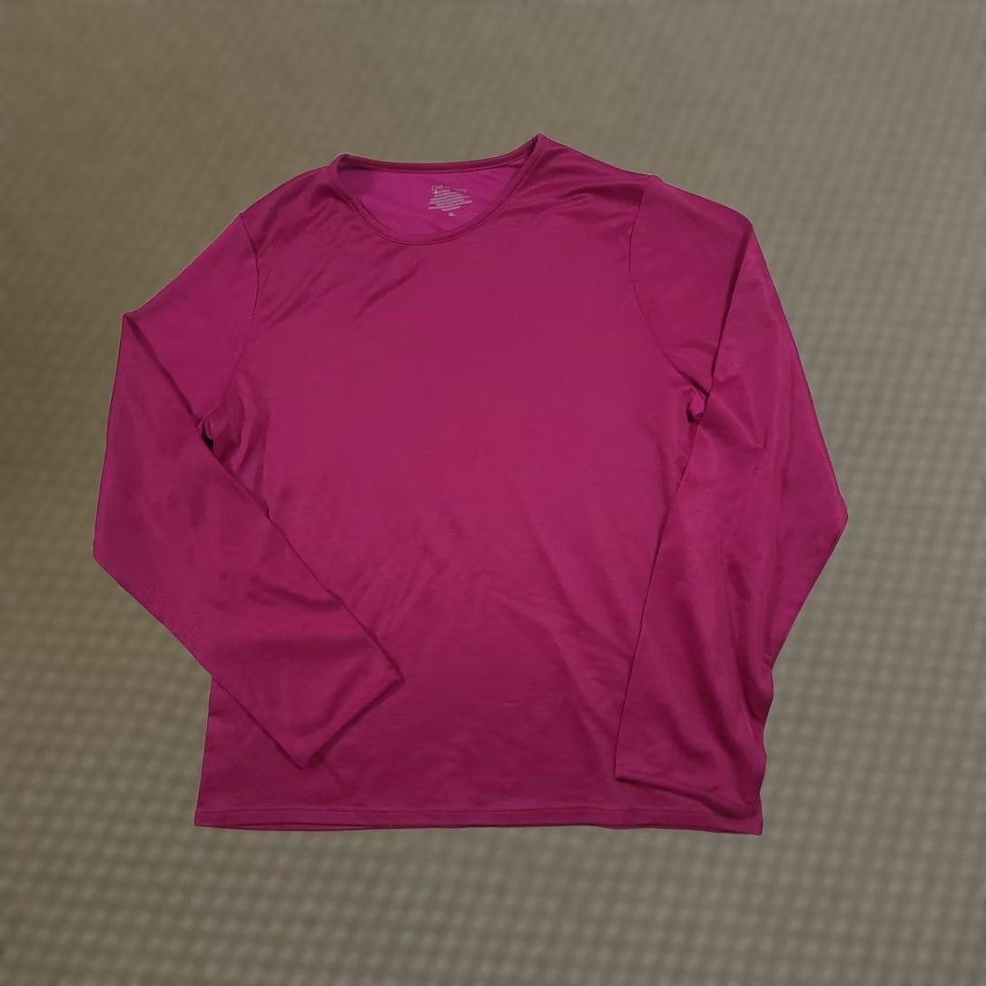 Vintage Chill Chasers CuddlDuds Purple Stretch Long Sleeve Crew Neck Top XL WomensCrewneck Shirt Long Sleeve Pullover Casual Size XL / US 12-14 / IT 48-50 - 1 Thumbnail