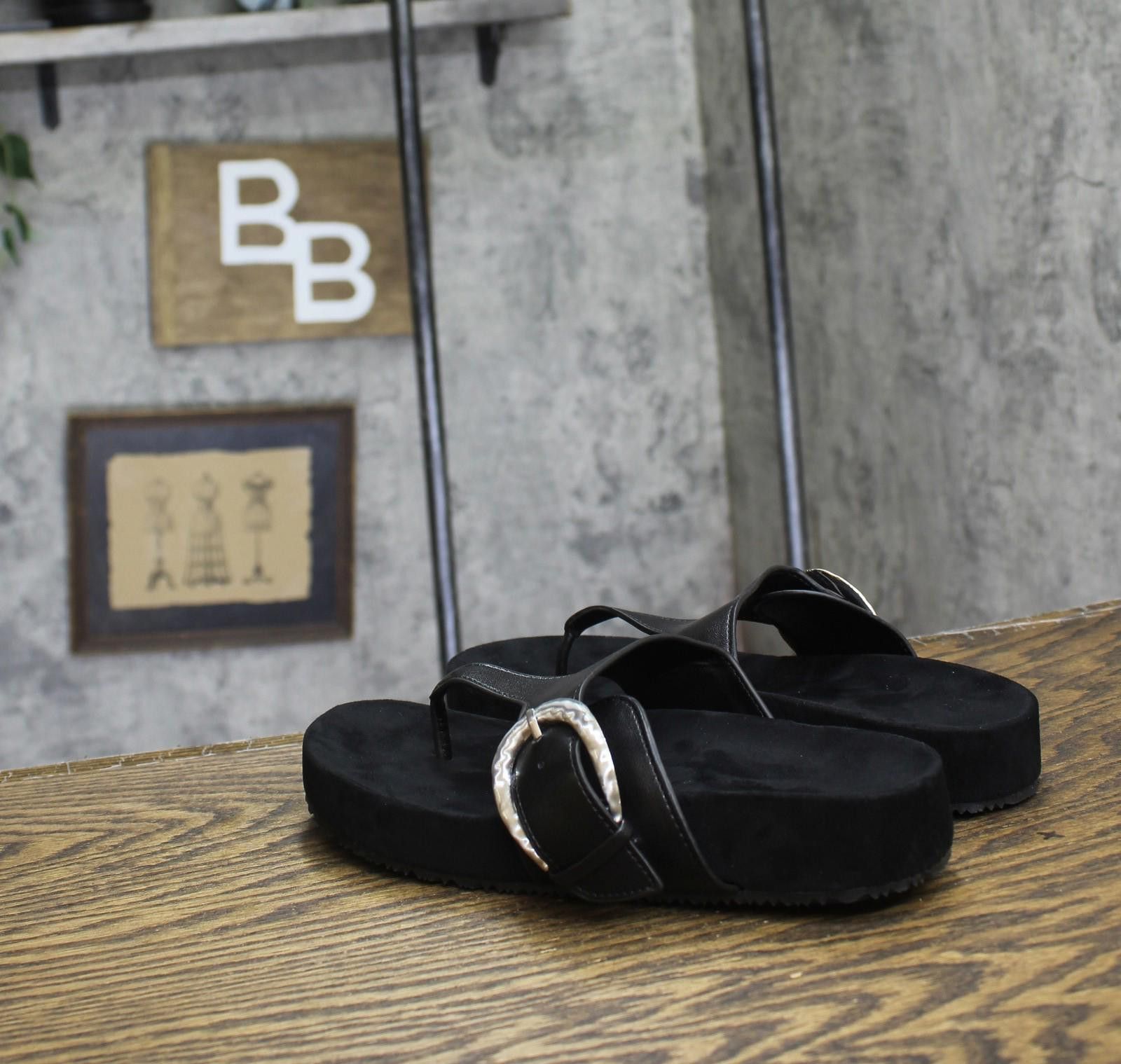 Style & Co Style & Co. Womens Zayaa Flat Sandals Black 6m Size US 6 / IT 36 - 2 Thumbnail