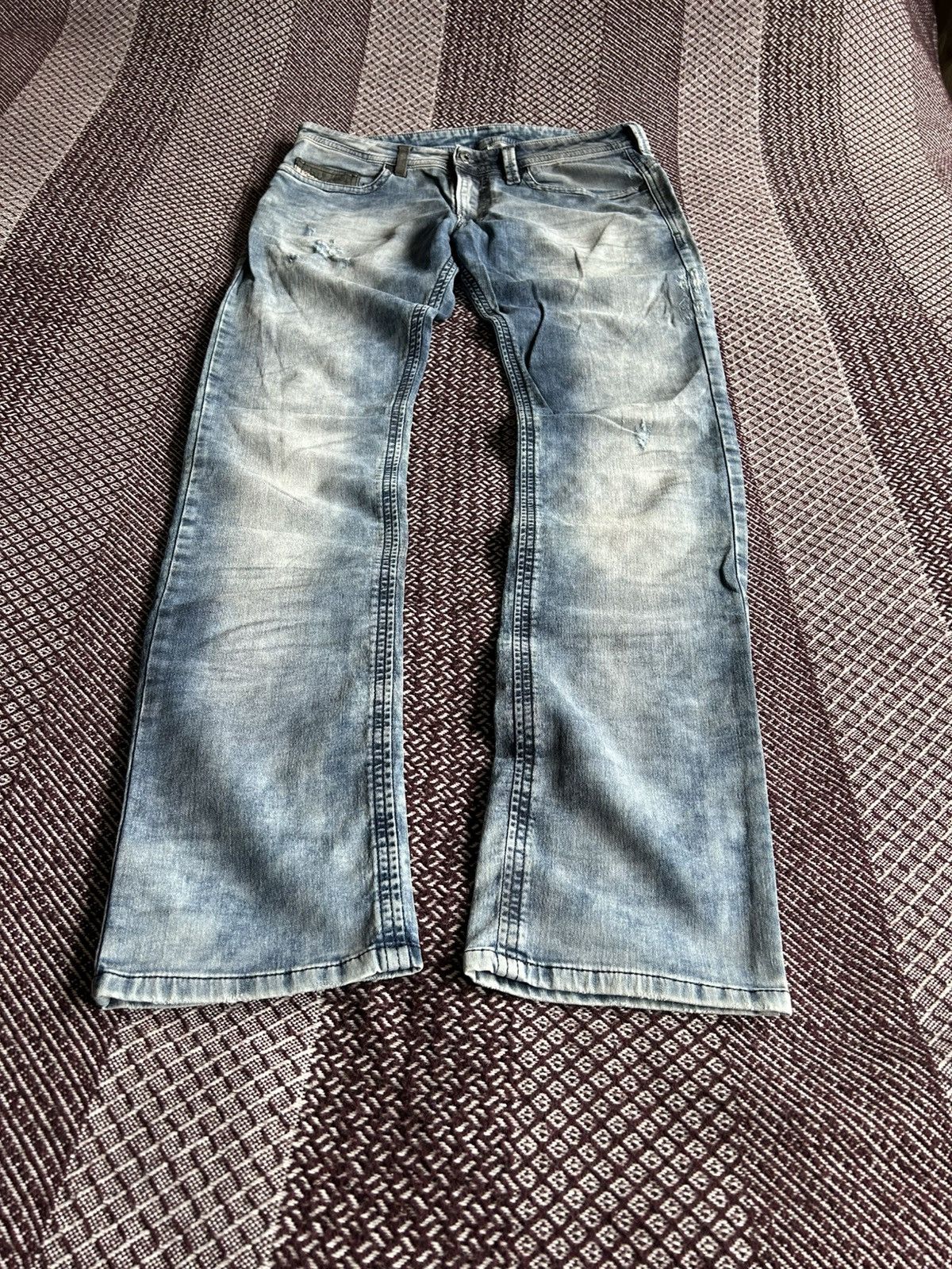 Japanese Brand Diesel Thavar Vintage Distressed Washed Denim Jeans Size 30 Size US 30 / EU 46 - 8 Thumbnail