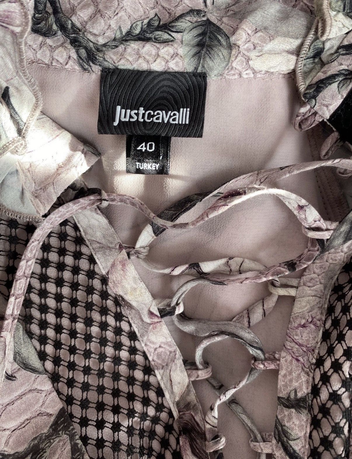 Just Cavalli Just Cavalli Resort/2018 Floral Long Sleeve Dress 40IT Size S / US 4 / IT 40 - 4 Thumbnail
